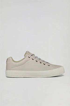 Beige faux-leather Habana women trainers with Polo Club details - Image 6