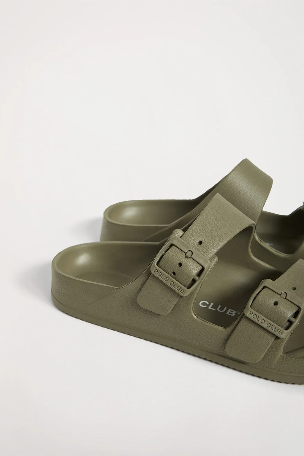 Khaki bio sandal with buckles for men - Image 2