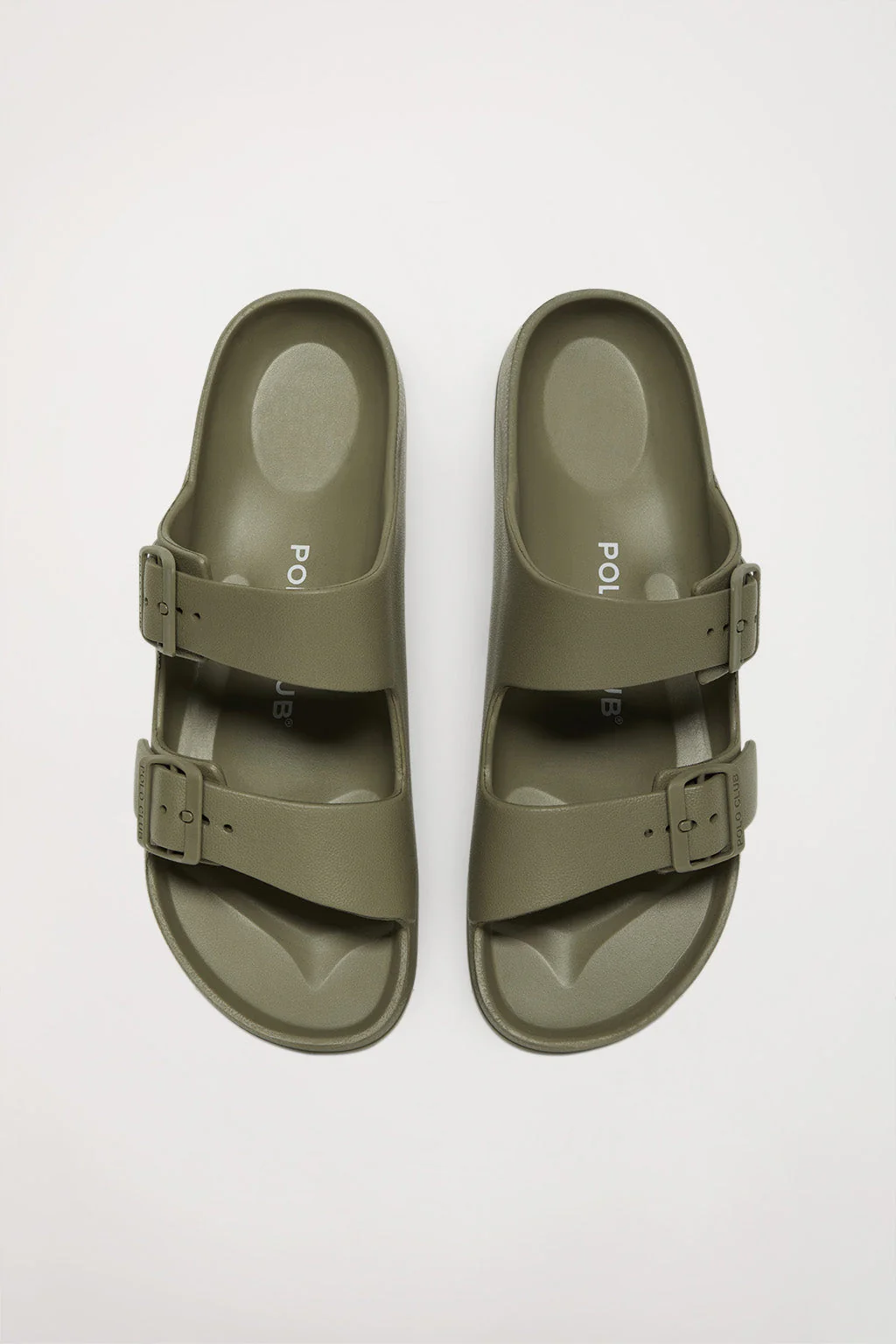 Khaki bio sandal with buckles for women - Image 3