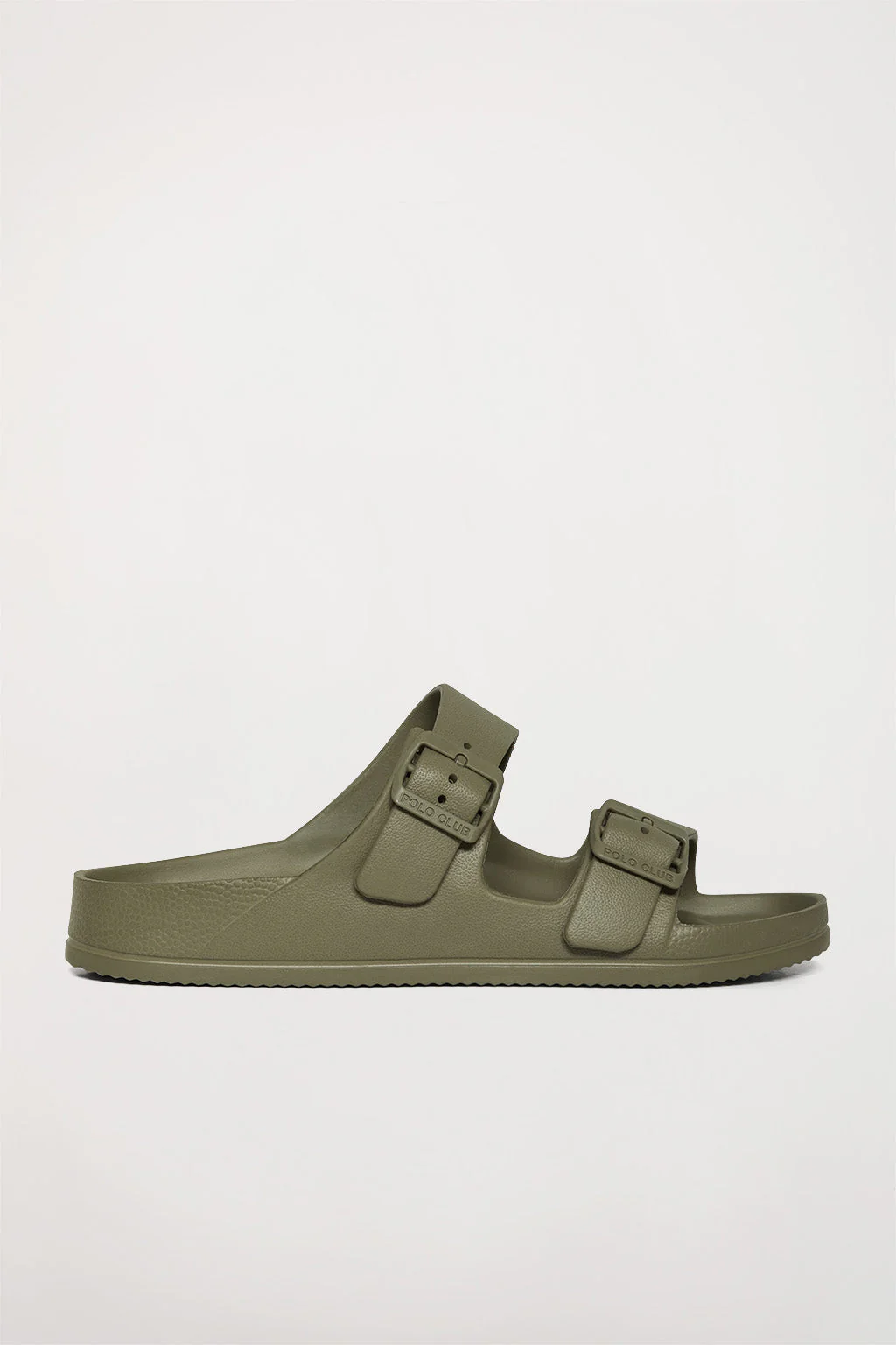 Khaki bio sandal with buckles for women - Image 5