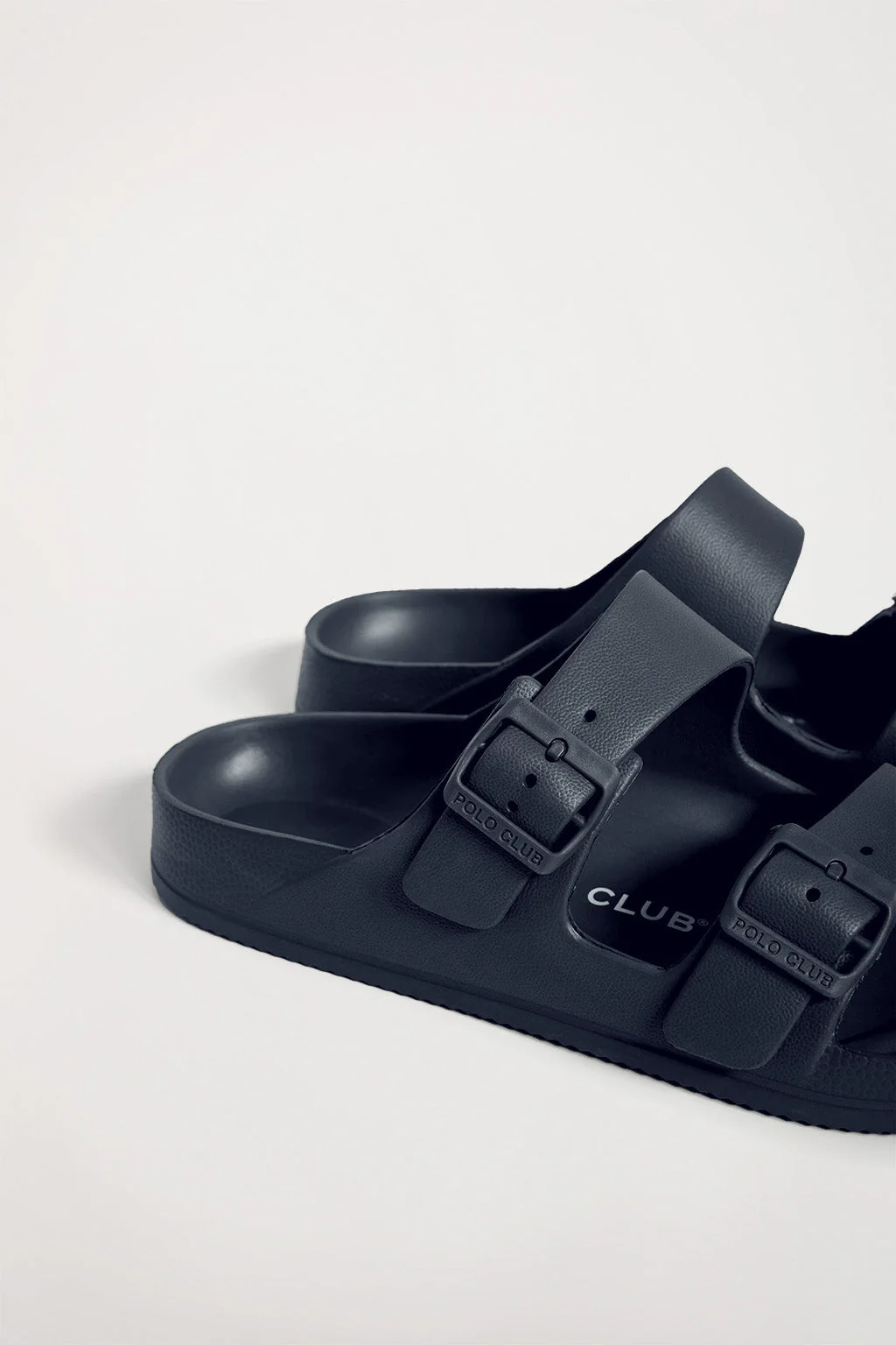 Navy-blue bio sandal with buckles for women - Image 2