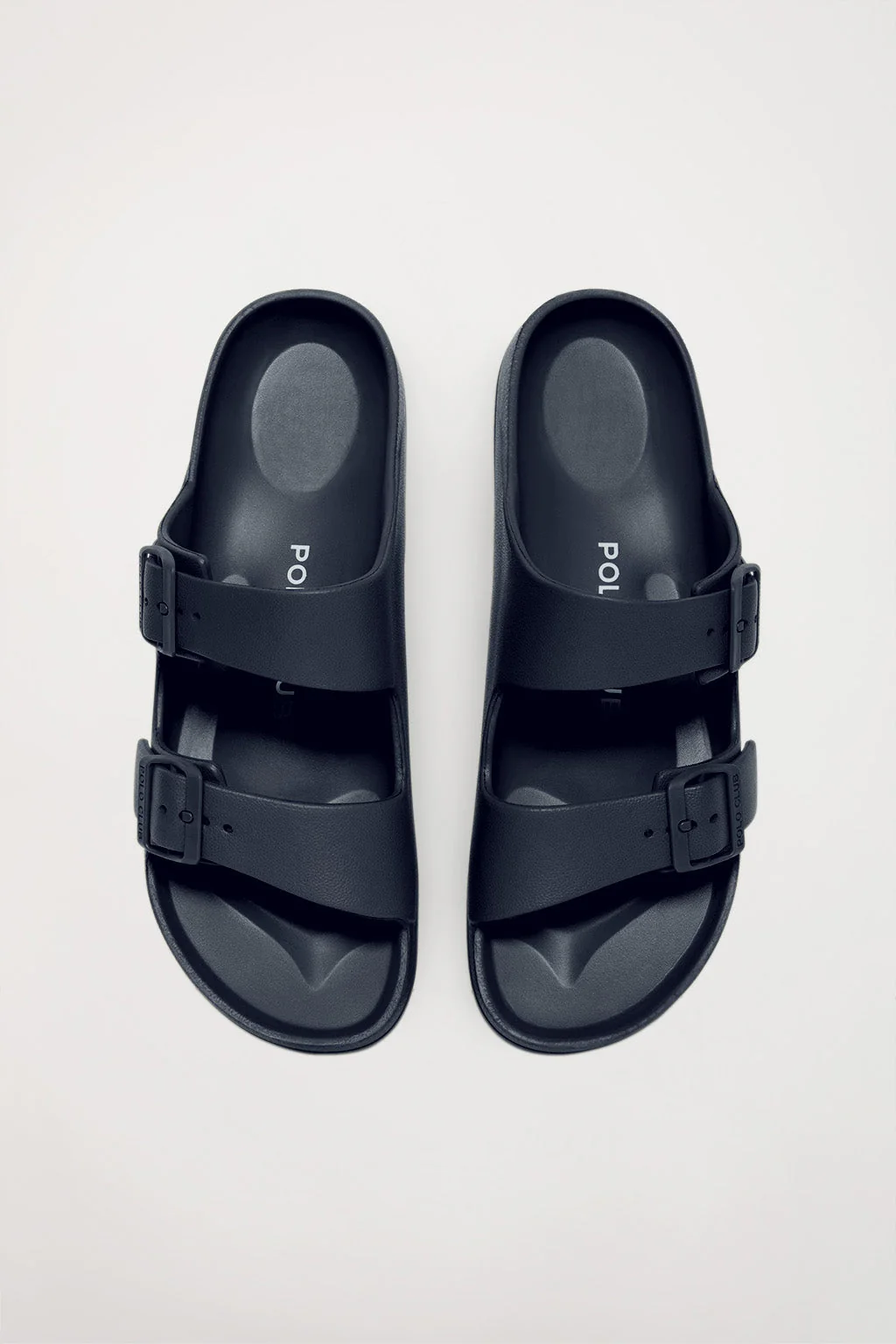 Navy-blue bio sandal with buckles for women - Image 3