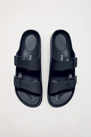 Navy-blue bio sandal with buckles for women - Image 5