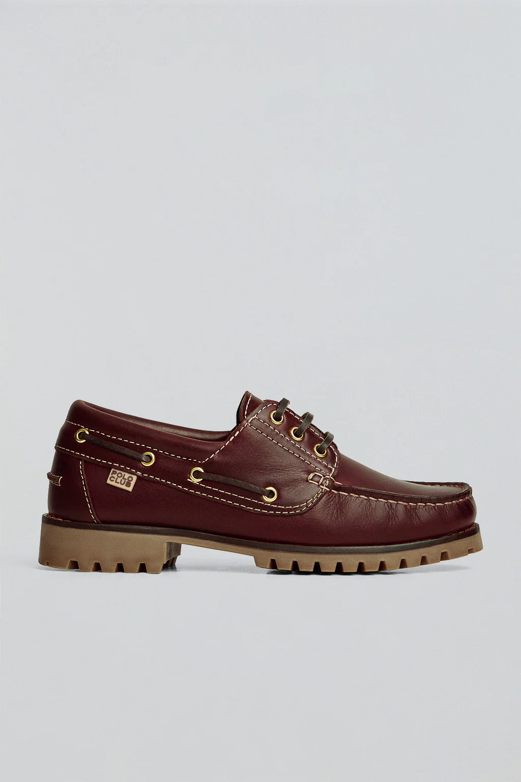 Brown boat shoe Oliver with Polo Club branded details - Image 6