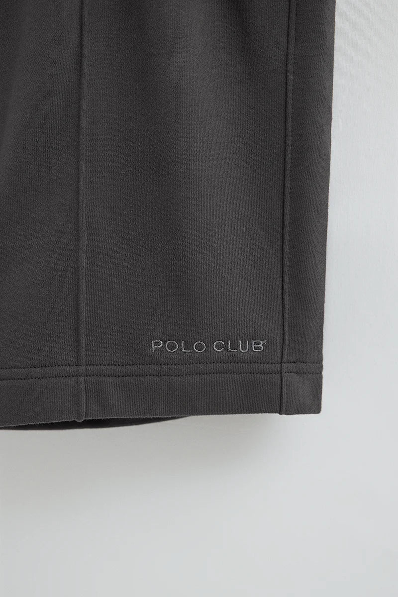 Dark-grey jogger shorts with Polo Club logo - Image 6
