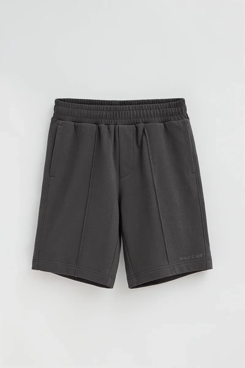 Dark-grey jogger shorts with Polo Club logo - Image 8