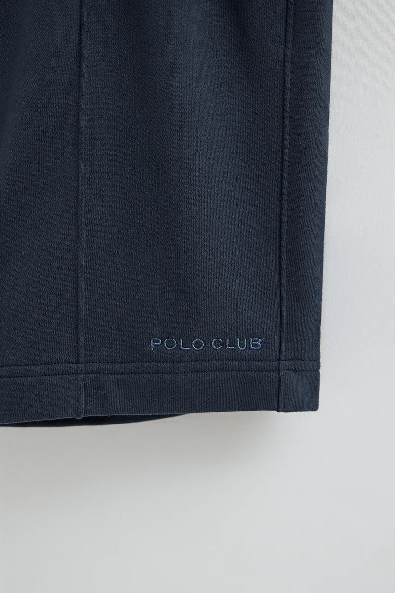 Navy-blue jogger shorts with Polo Club logo - Image 2