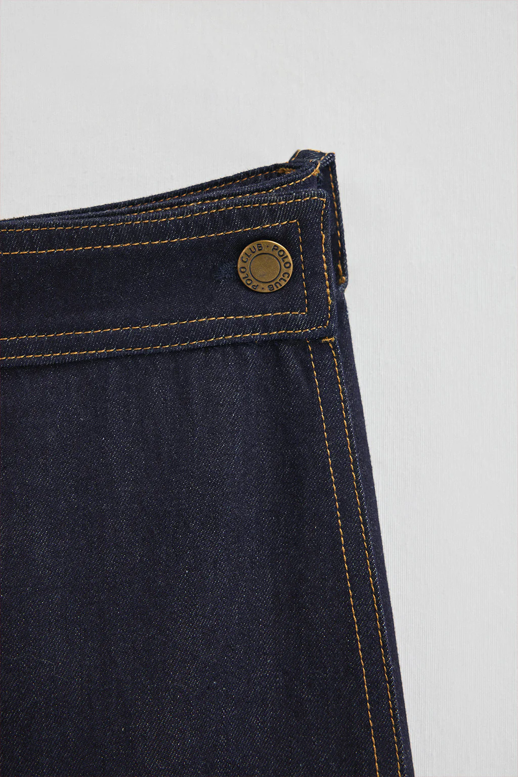 Blue denim skirt Alisa with Polo Club details - Image 7