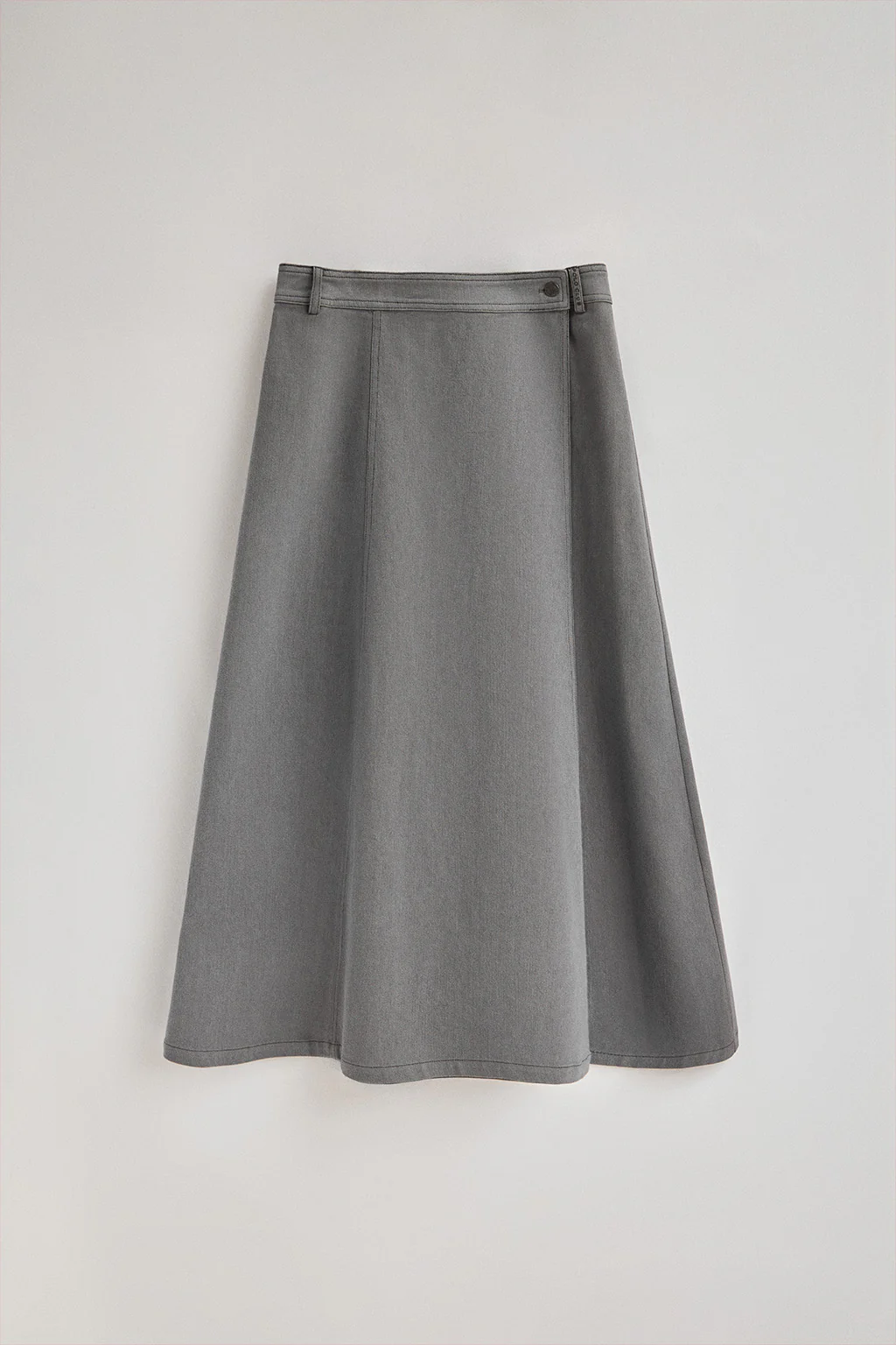 Grey denim skirt Alisa with Polo Club details - Image 6