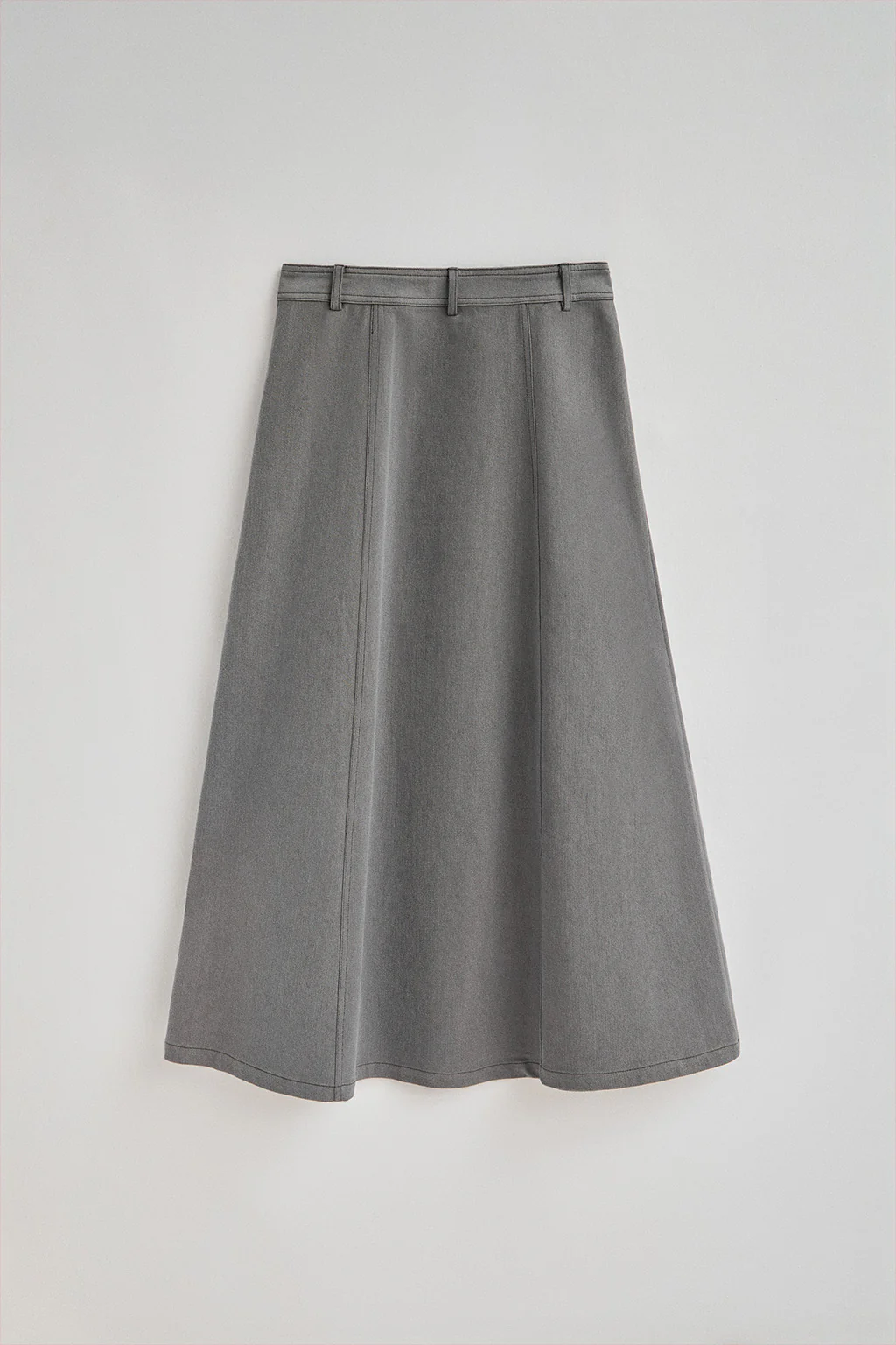 Grey denim skirt Alisa with Polo Club details - Image 8