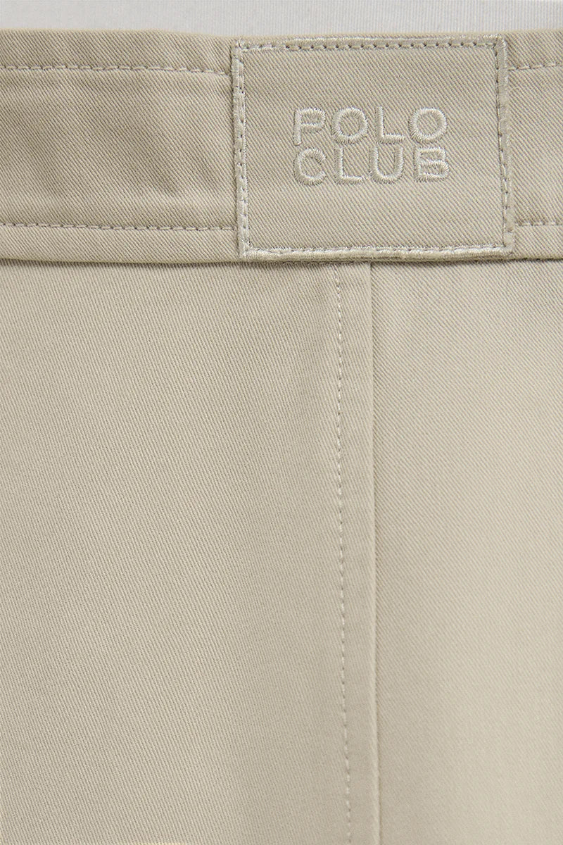 Stone-grey long pleated skirt Polo Club - Image 7
