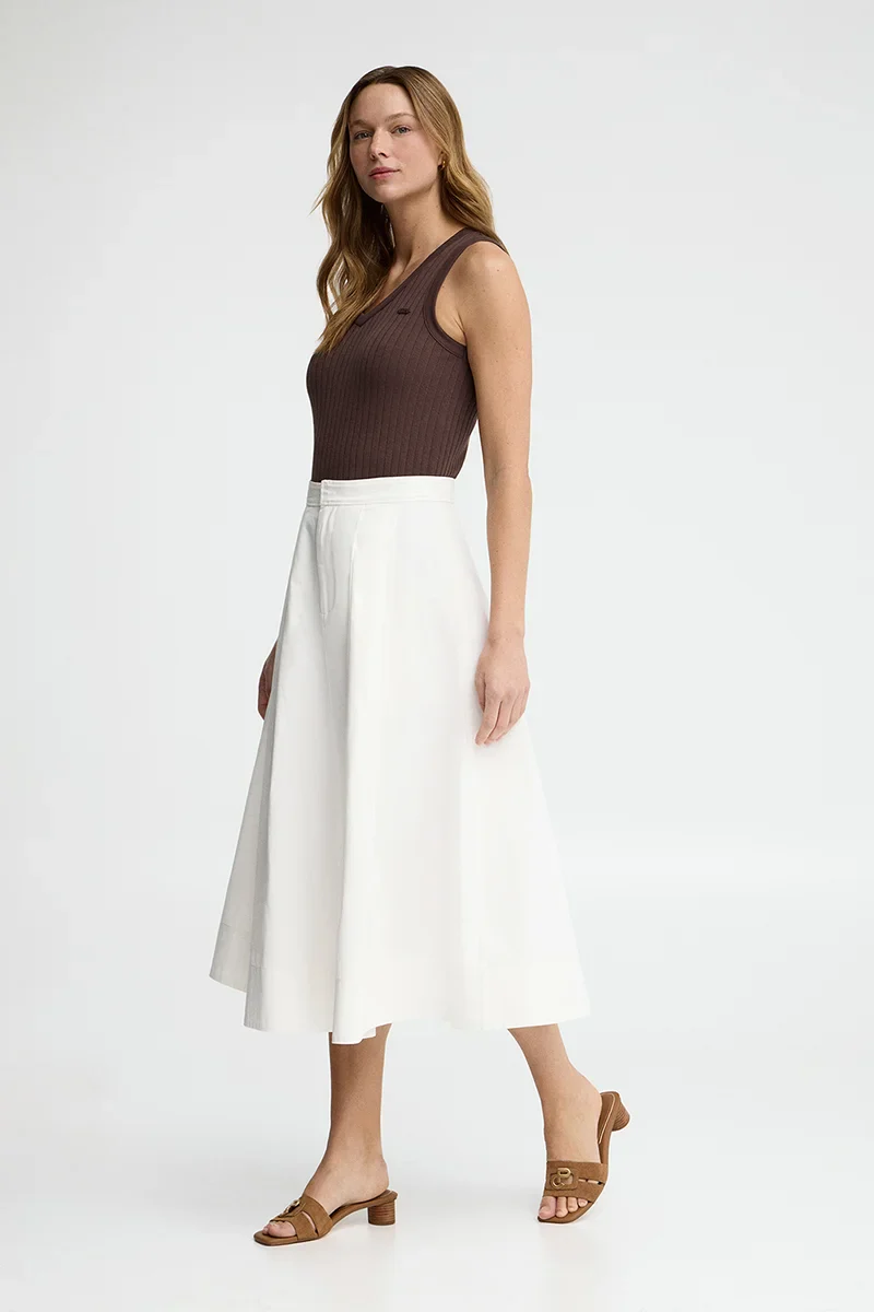 White long pleated skirt Polo Club - Image 2