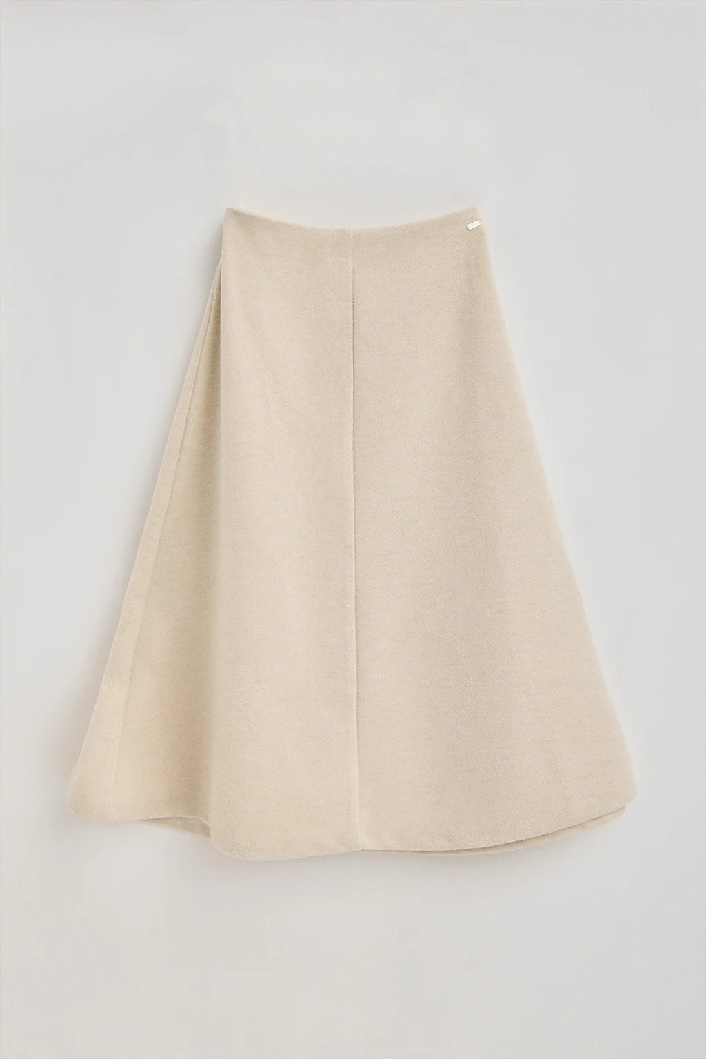 Nude wool skirt Aria with Polo Club details - Image 10