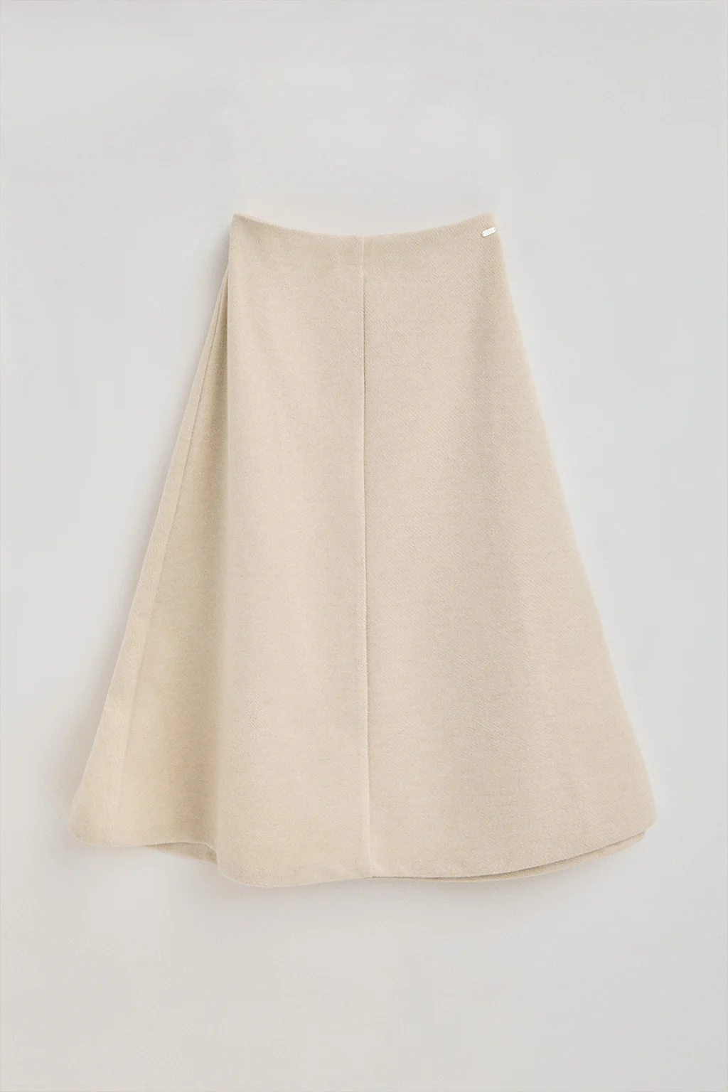 Nude wool skirt Aria with Polo Club details - Image 6