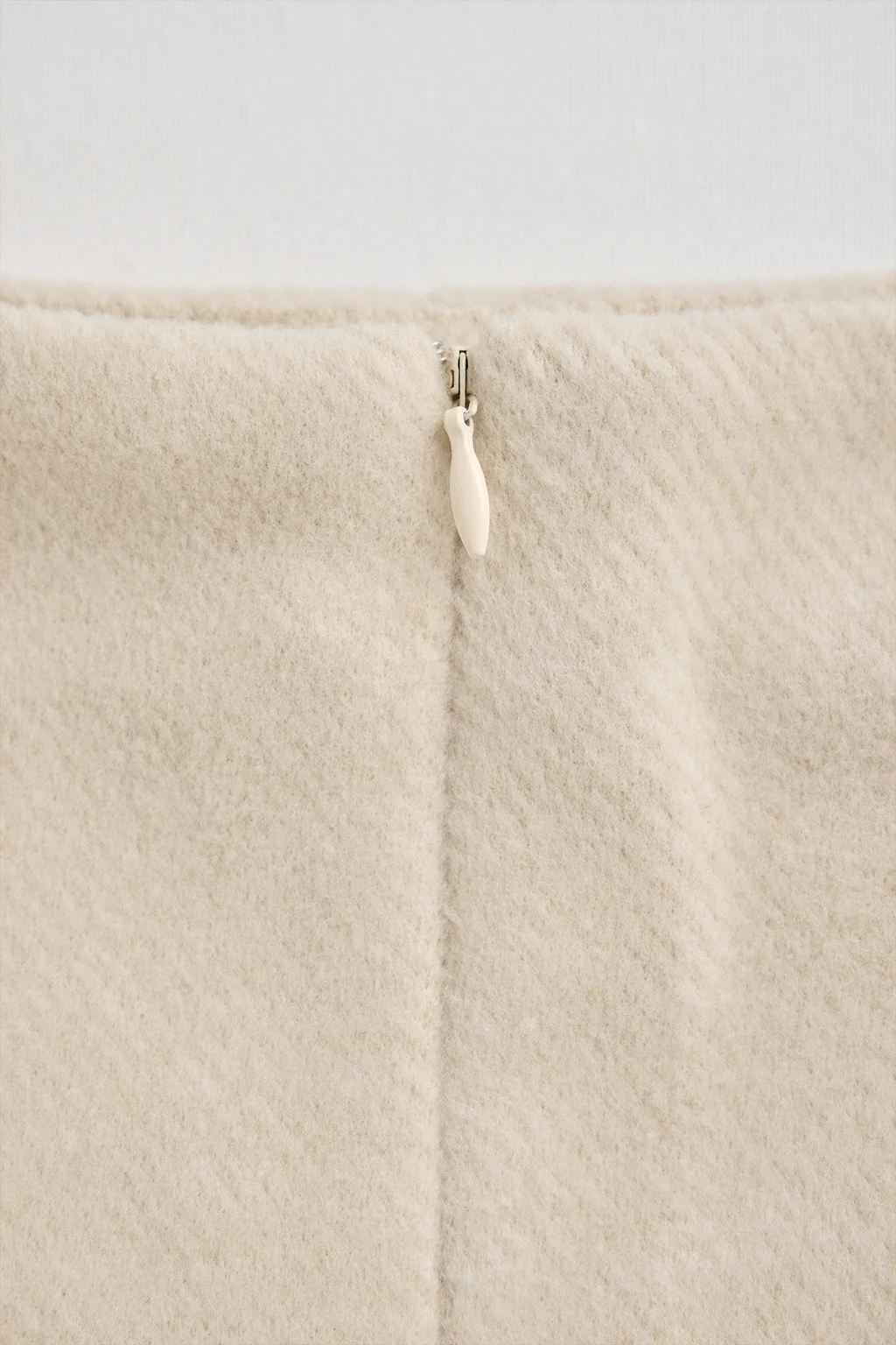 Nude wool skirt Aria with Polo Club details - Image 8