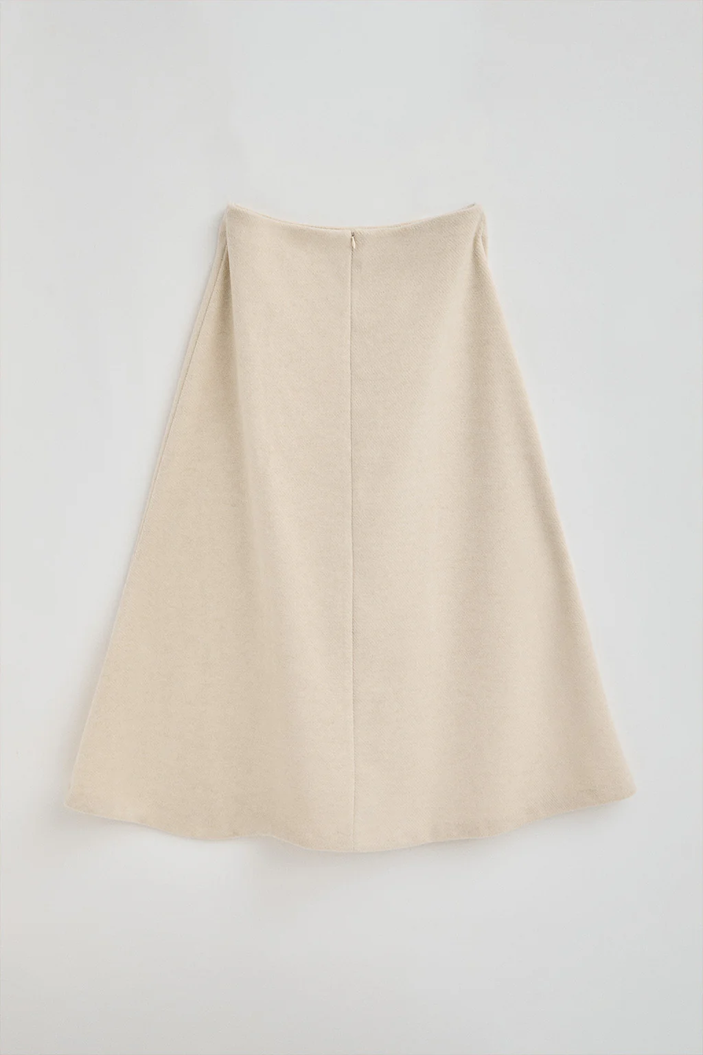 Nude wool skirt Aria with Polo Club details - Image 9