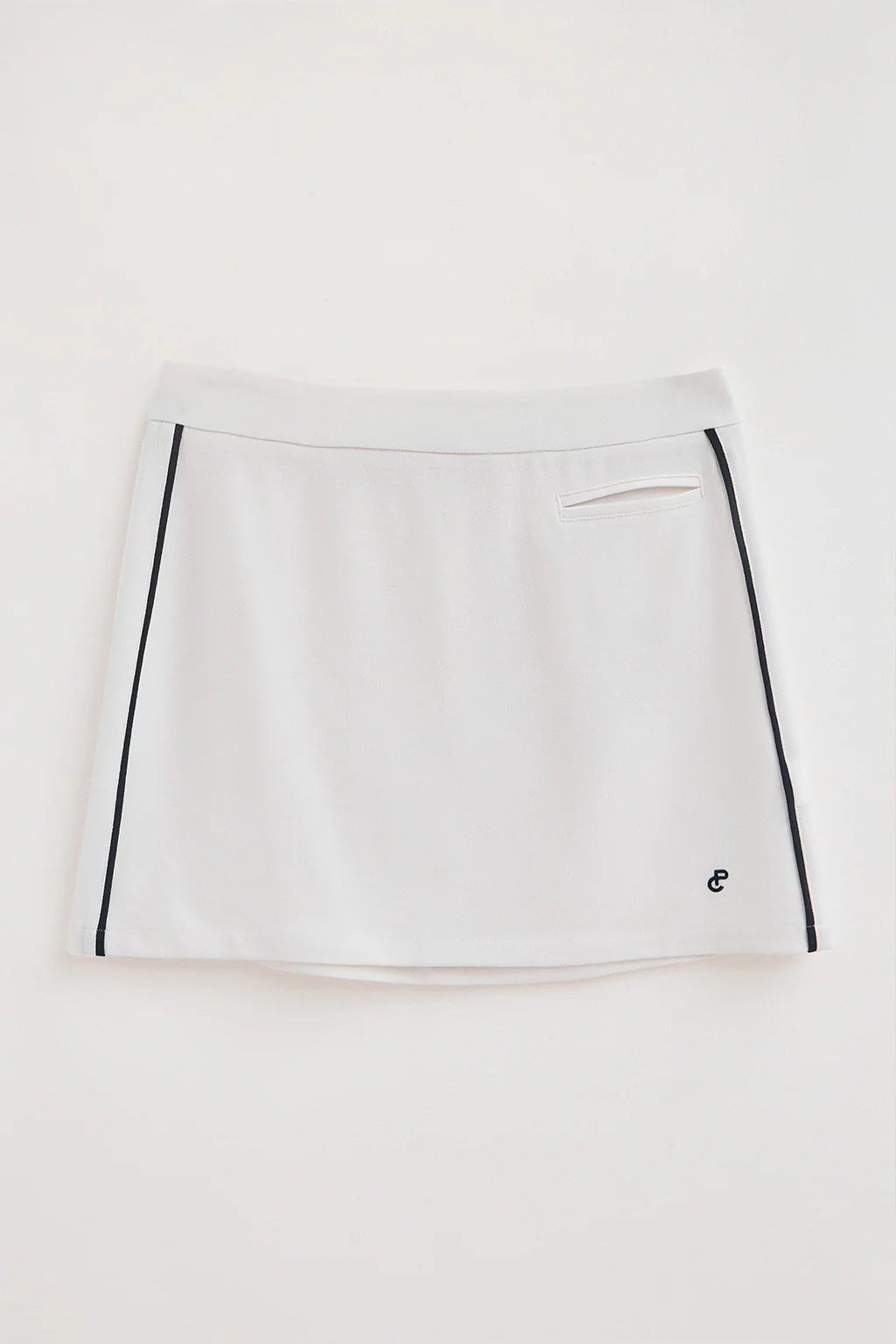White skirt June with embroidered monogram - Image 9