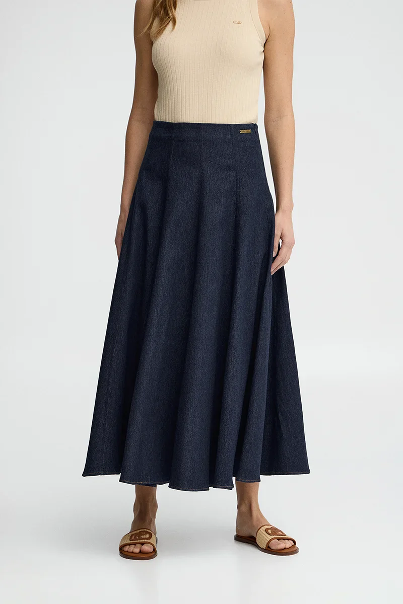 Mid-blue Eva denim skirt Polo Club - Image 3