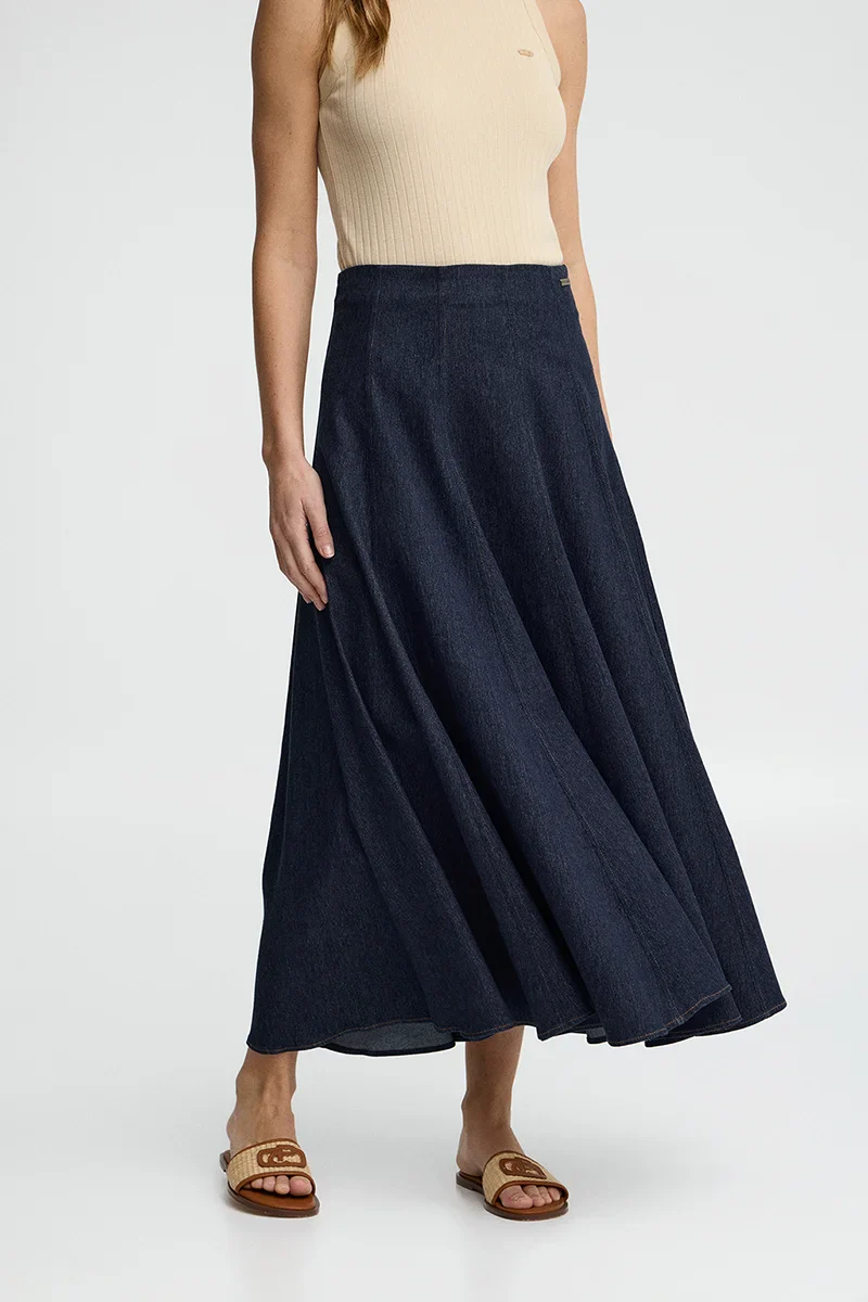 Mid-blue Eva denim skirt Polo Club - Image 4