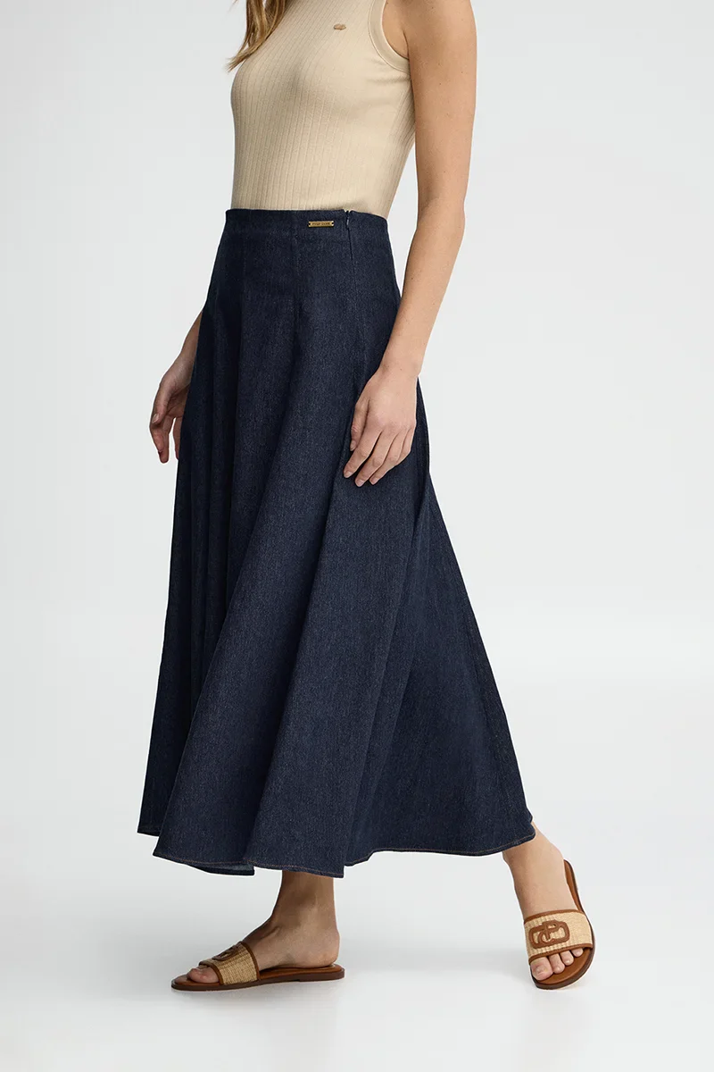 Mid-blue Eva denim skirt Polo Club - Image 5