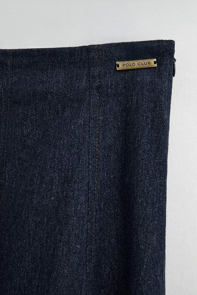 Mid-blue Eva denim skirt Polo Club - Image 8