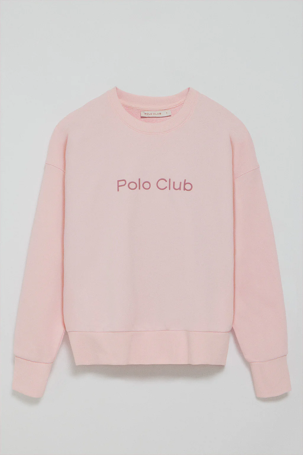 Pink sweatshirt with Polo Club front rubber logo - Image 5