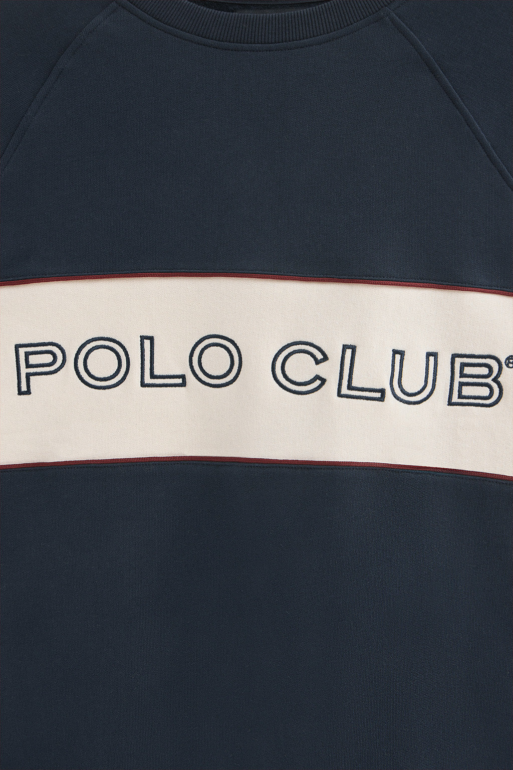 Navy-blue relaxed-fit sweatshirt with round neck and Polo Club logo - Image 7