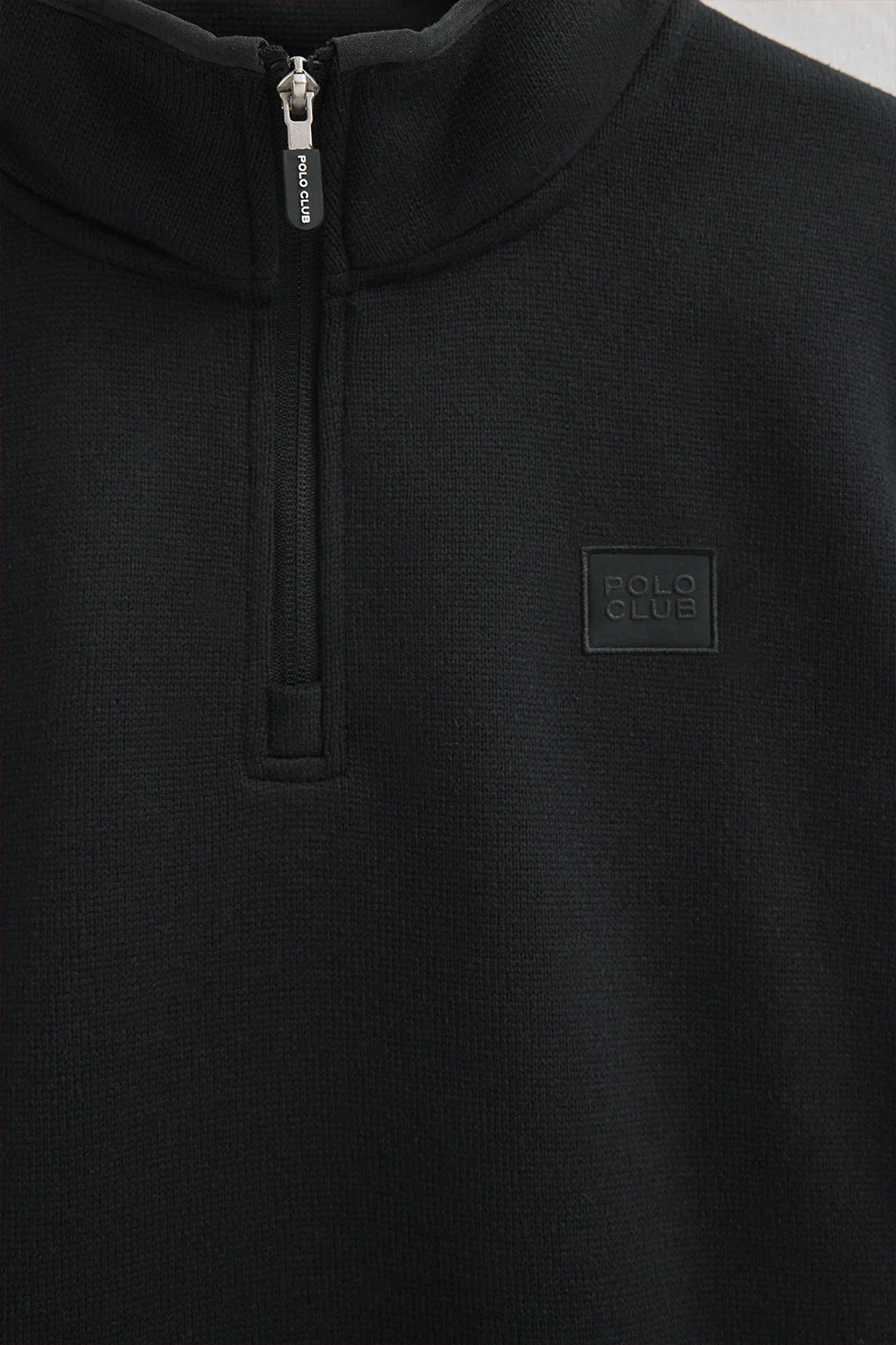 Black half-zip fleece sweatshirt with Polo Club logo - Image 7