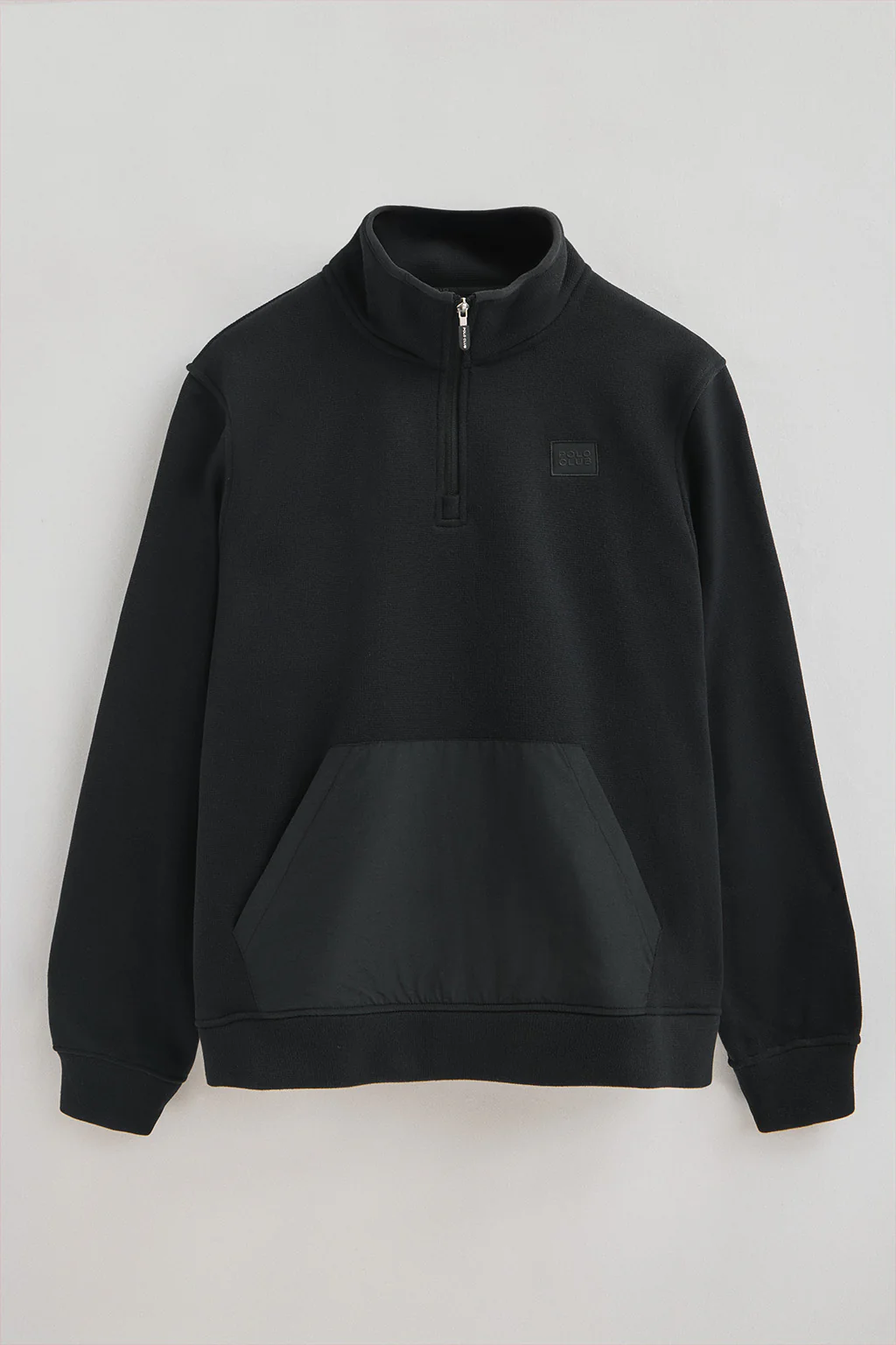 Black half-zip fleece sweatshirt with Polo Club logo - Image 9