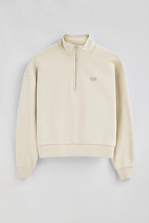 Nude boxy-fit sweatshirt with Polo Club rubber logo - Image 10