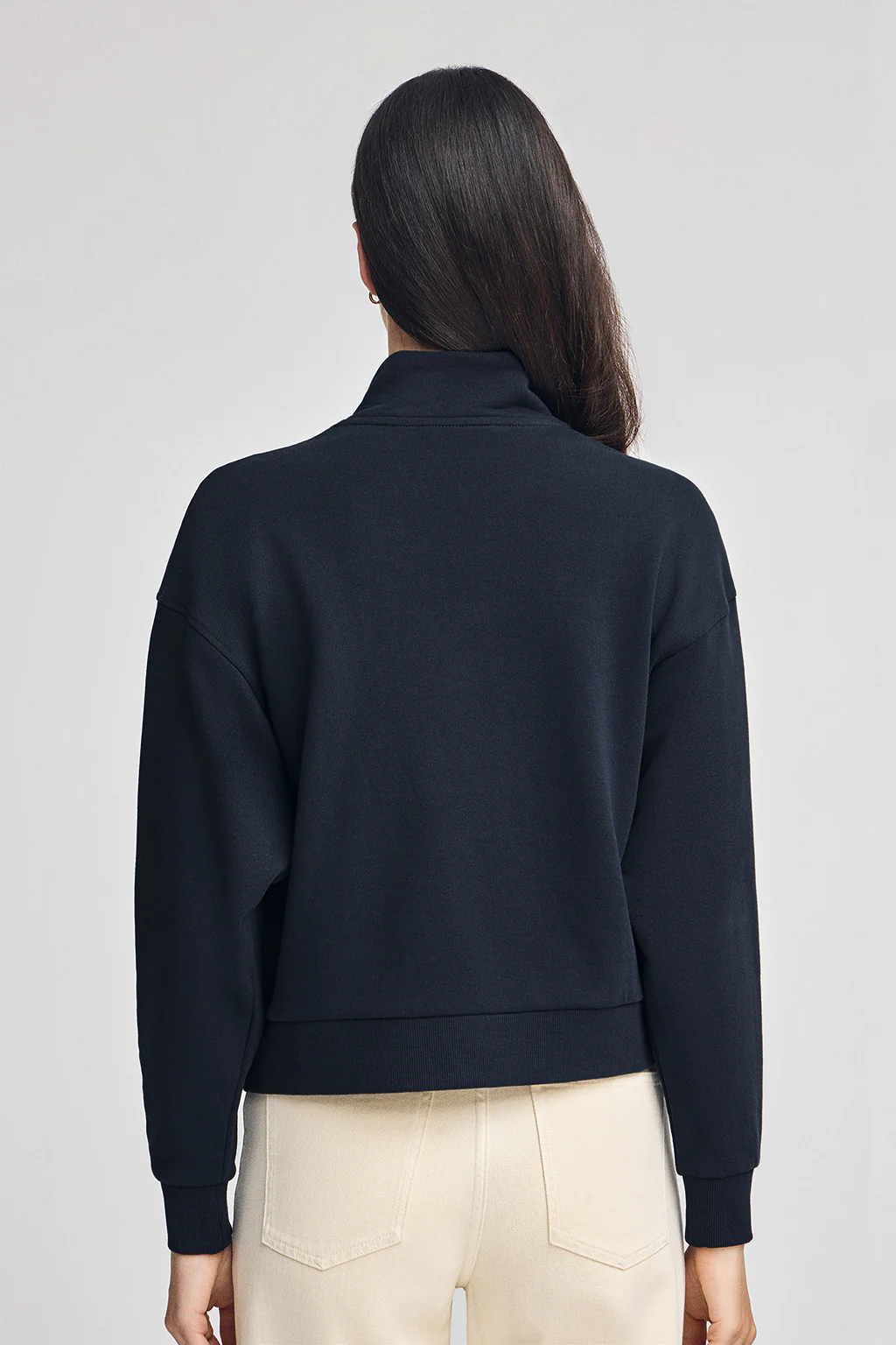 Navy-blue boxy-fit sweatshirt with Polo Club rubber logo - Image 5