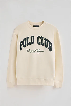 Nude wide-fit sweatshirt Established 2012 Polo Club - Image 10