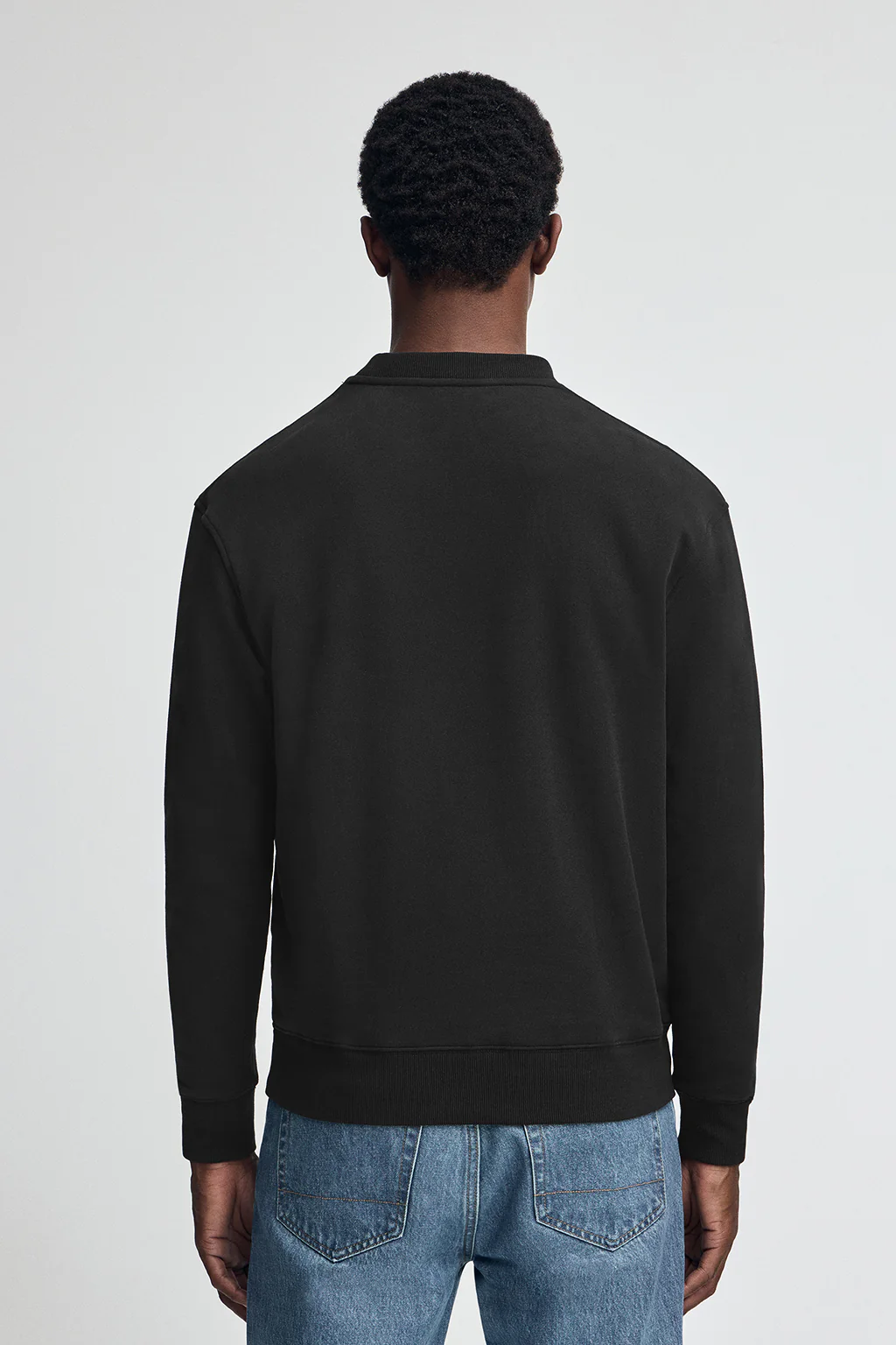 Black wide-fit sweatshirt Established 2012 Polo Club - Image 5