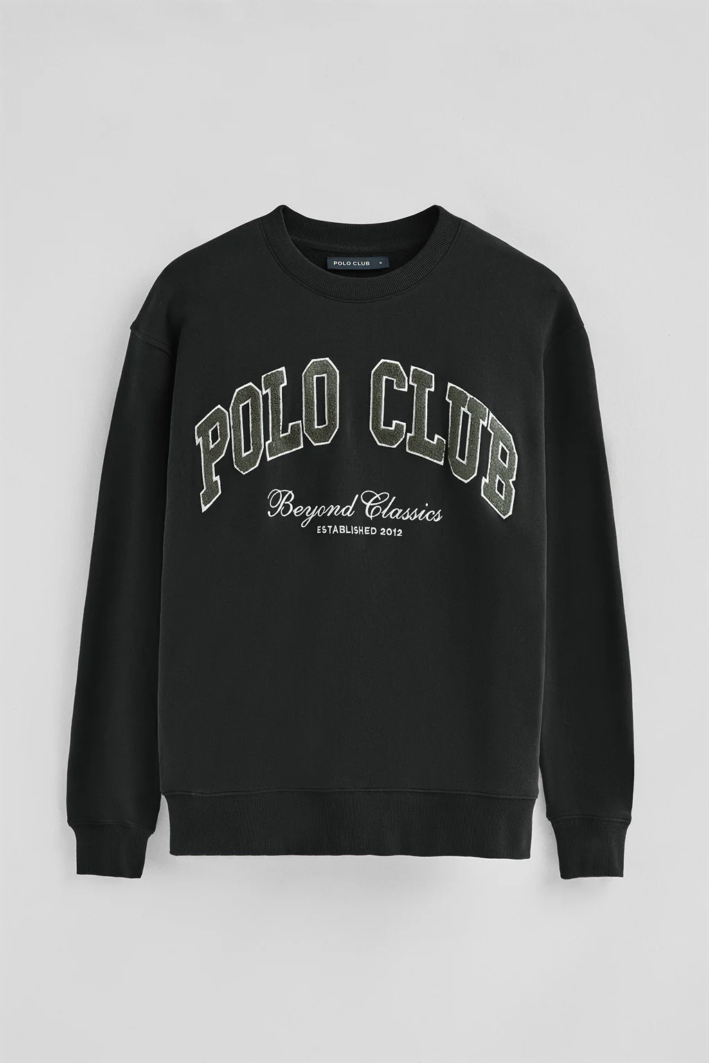 Black wide-fit sweatshirt Established 2012 Polo Club - Image 9