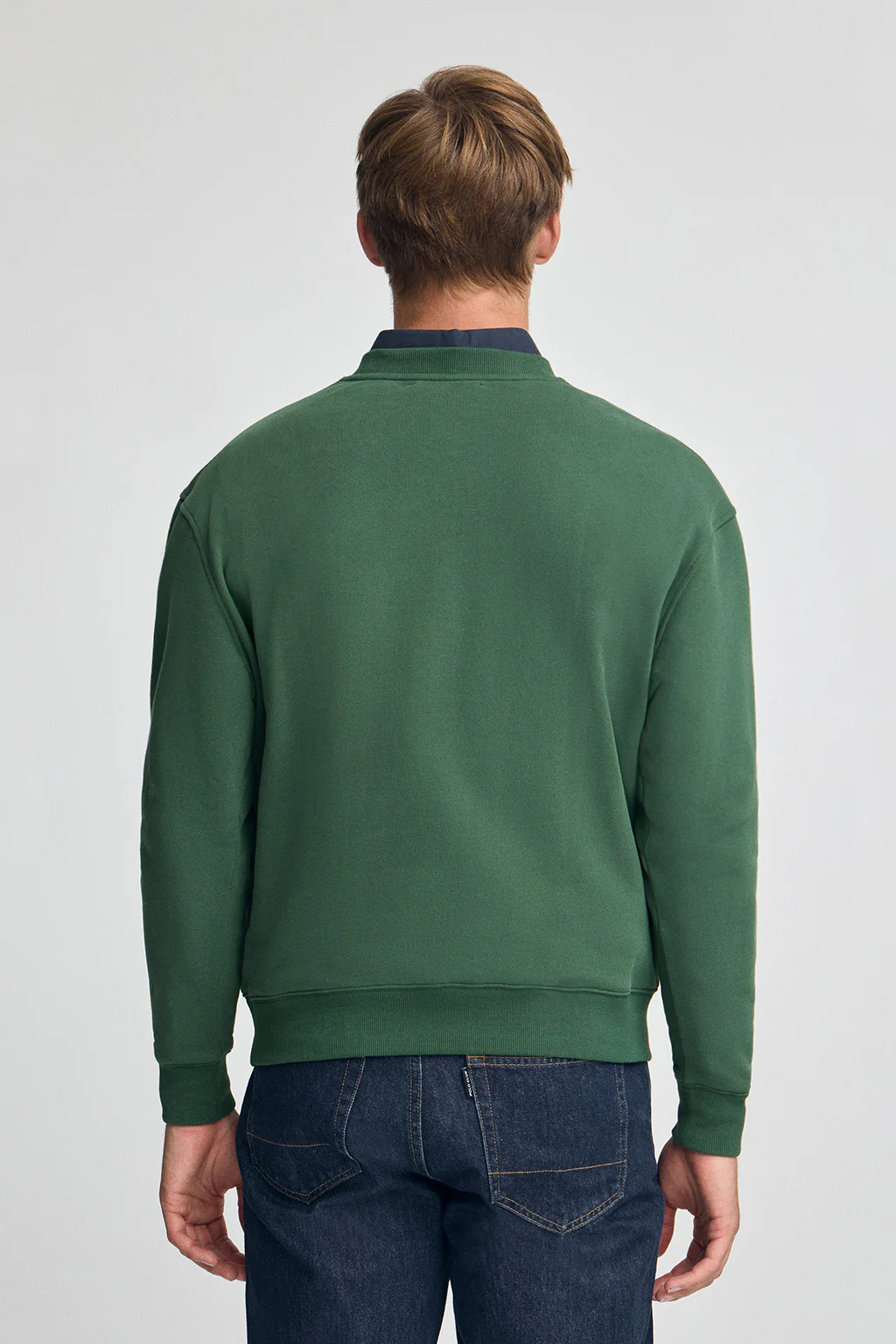 Bottle-green wide-fit sweatshirt Established 2012 Polo Club - Image 5