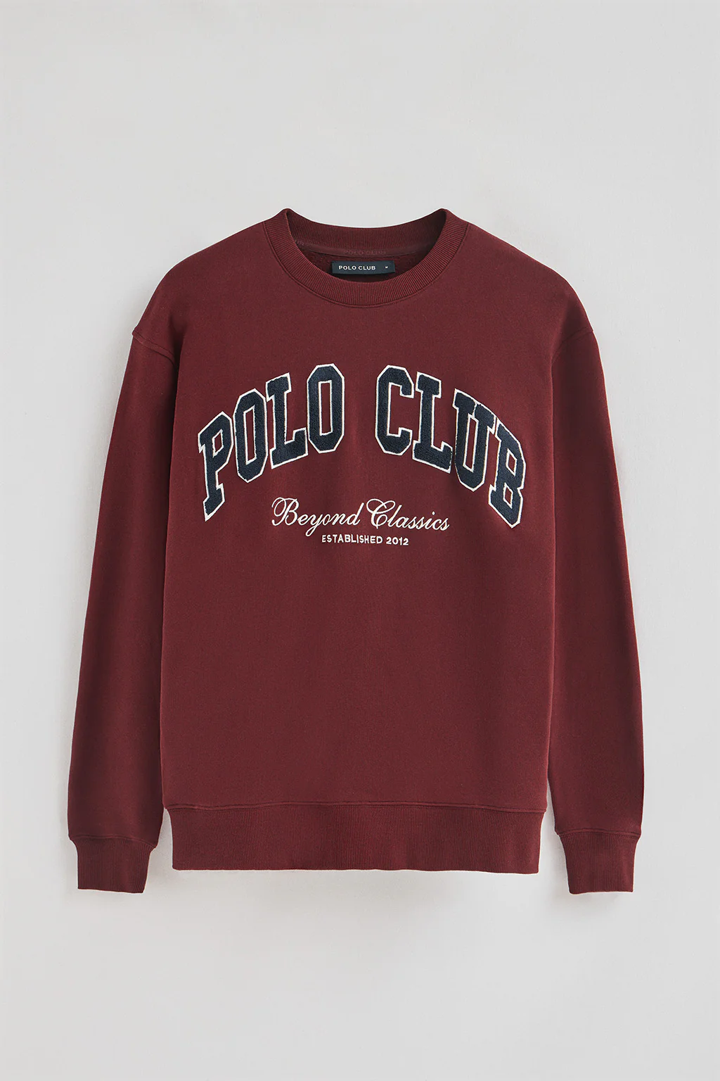 Maroon wide-fit sweatshirt Established 2012 Polo Club - Image 6