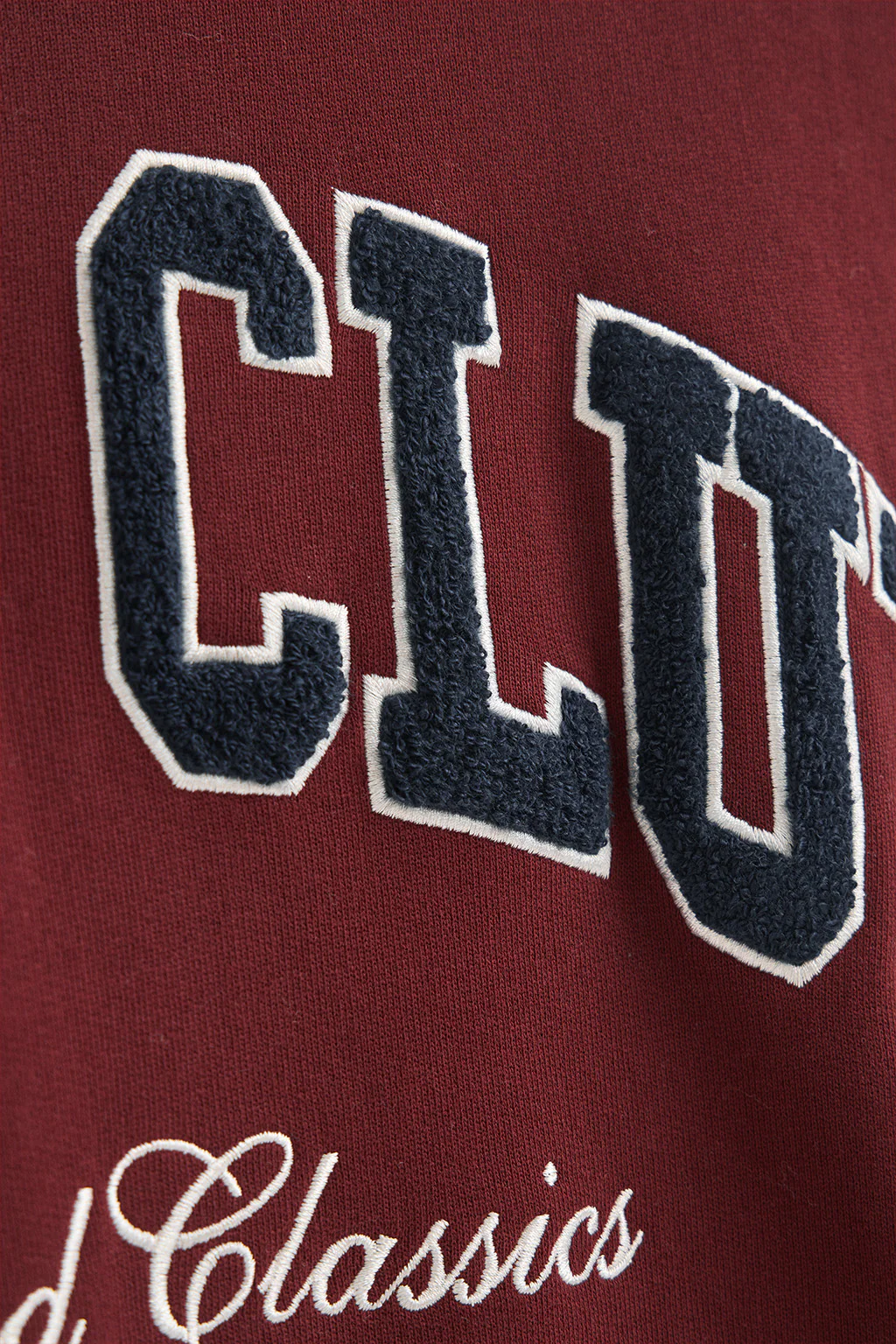 Maroon wide-fit sweatshirt Established 2012 Polo Club - Image 8