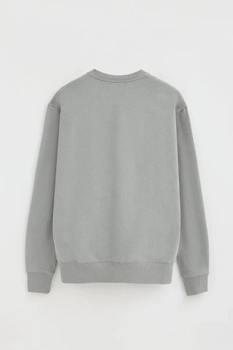 Grey loose-fit sweatshirt with Polo Club logo - Image 4
