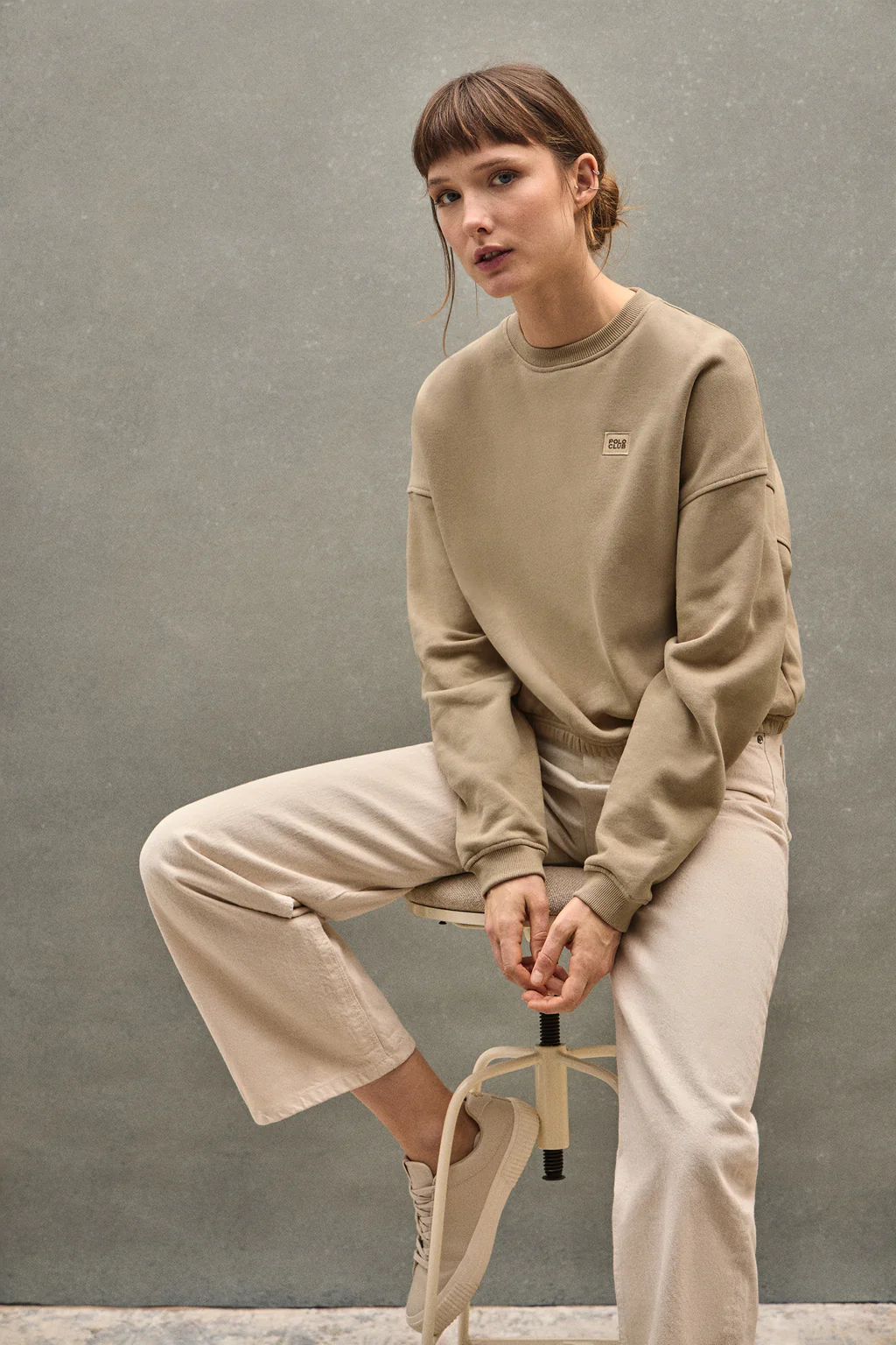 Light-brown wide-fit sweatshirt with Polo Club logo - Image 3