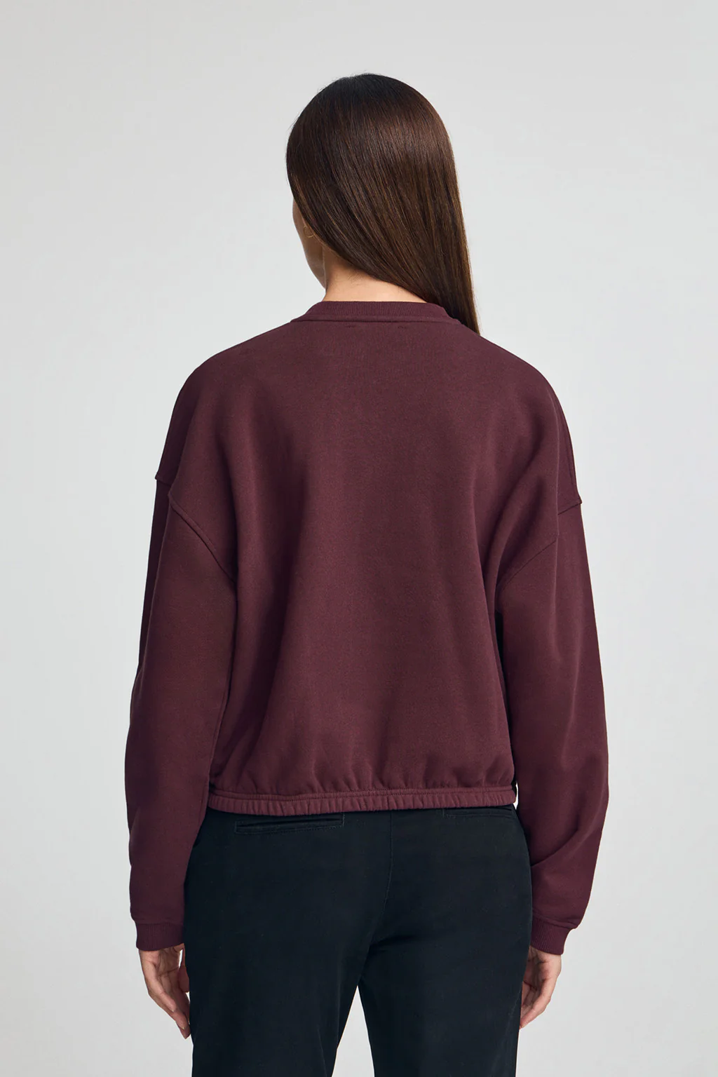 Burgundy wide-fit sweatshirt with Polo Club logo - Image 5