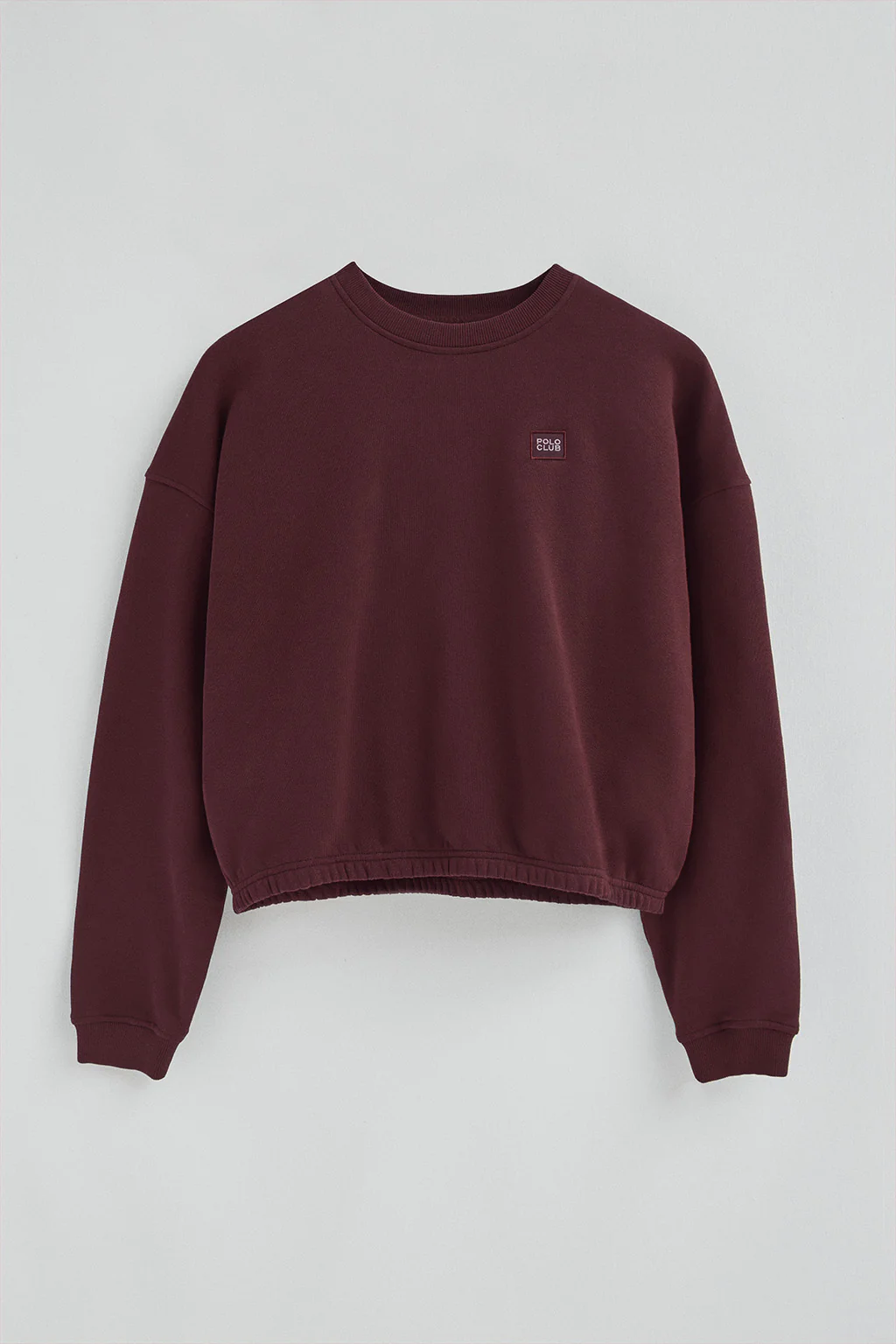Burgundy wide-fit sweatshirt with Polo Club logo - Image 6