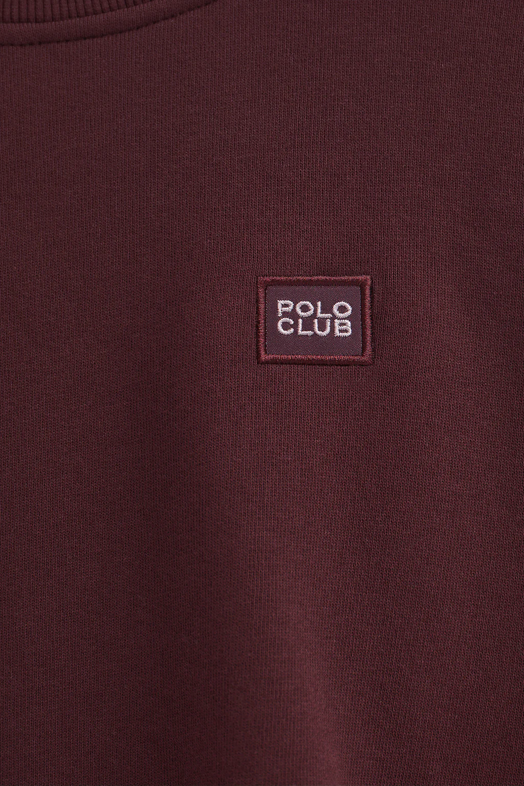Burgundy wide-fit sweatshirt with Polo Club logo - Image 7
