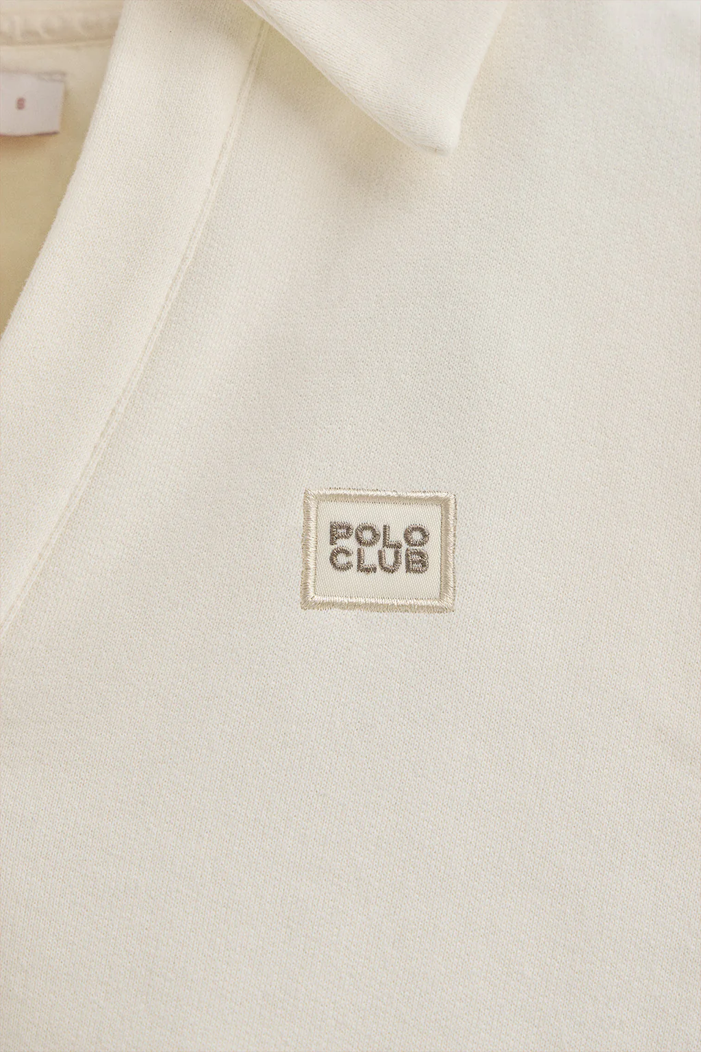 Nude polo-collar sweatshirt with Polo Club logo - Image 7