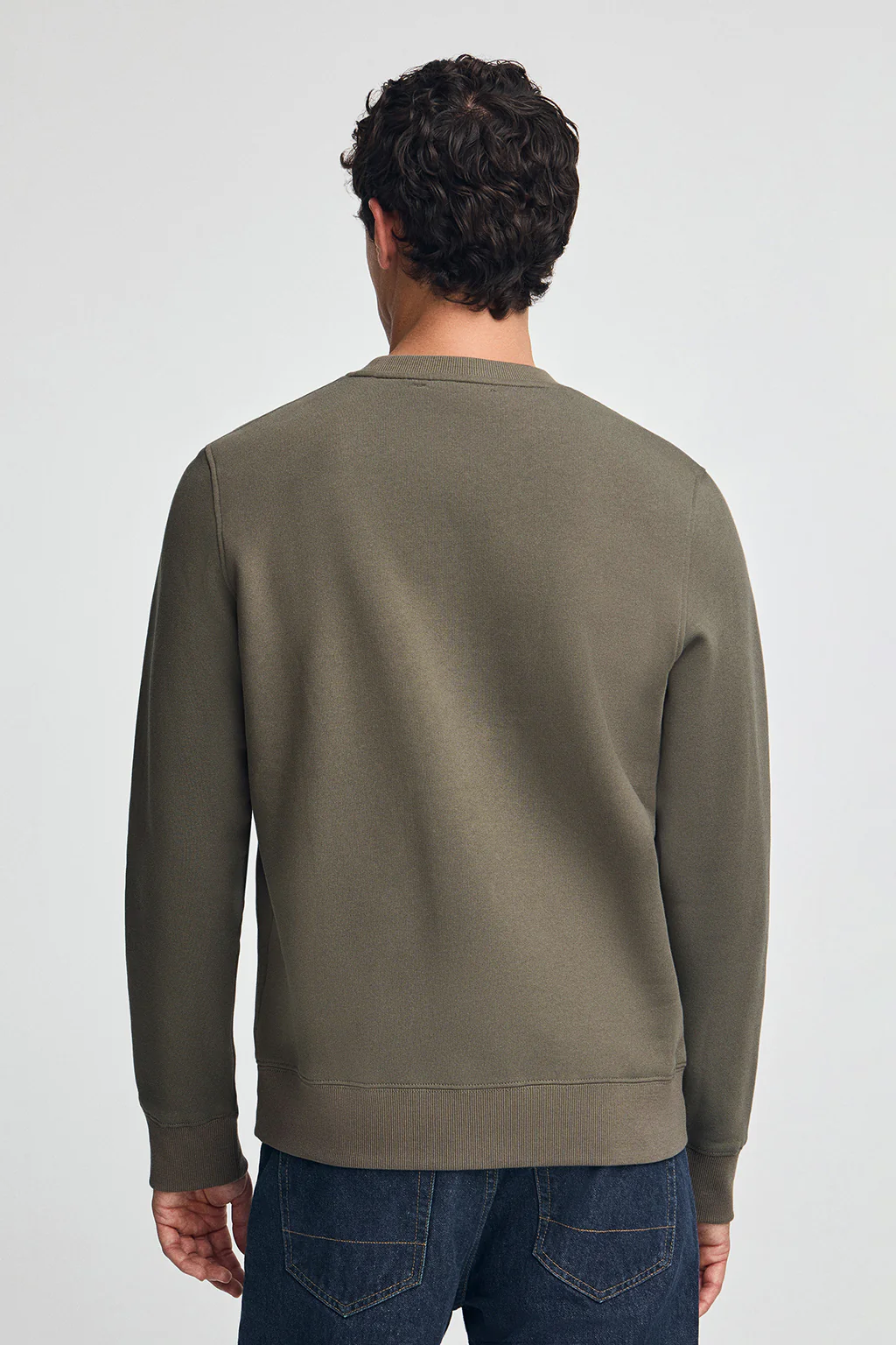 Army-green relaxed-fit sweatshirt Established 2012 Polo Club - Image 5