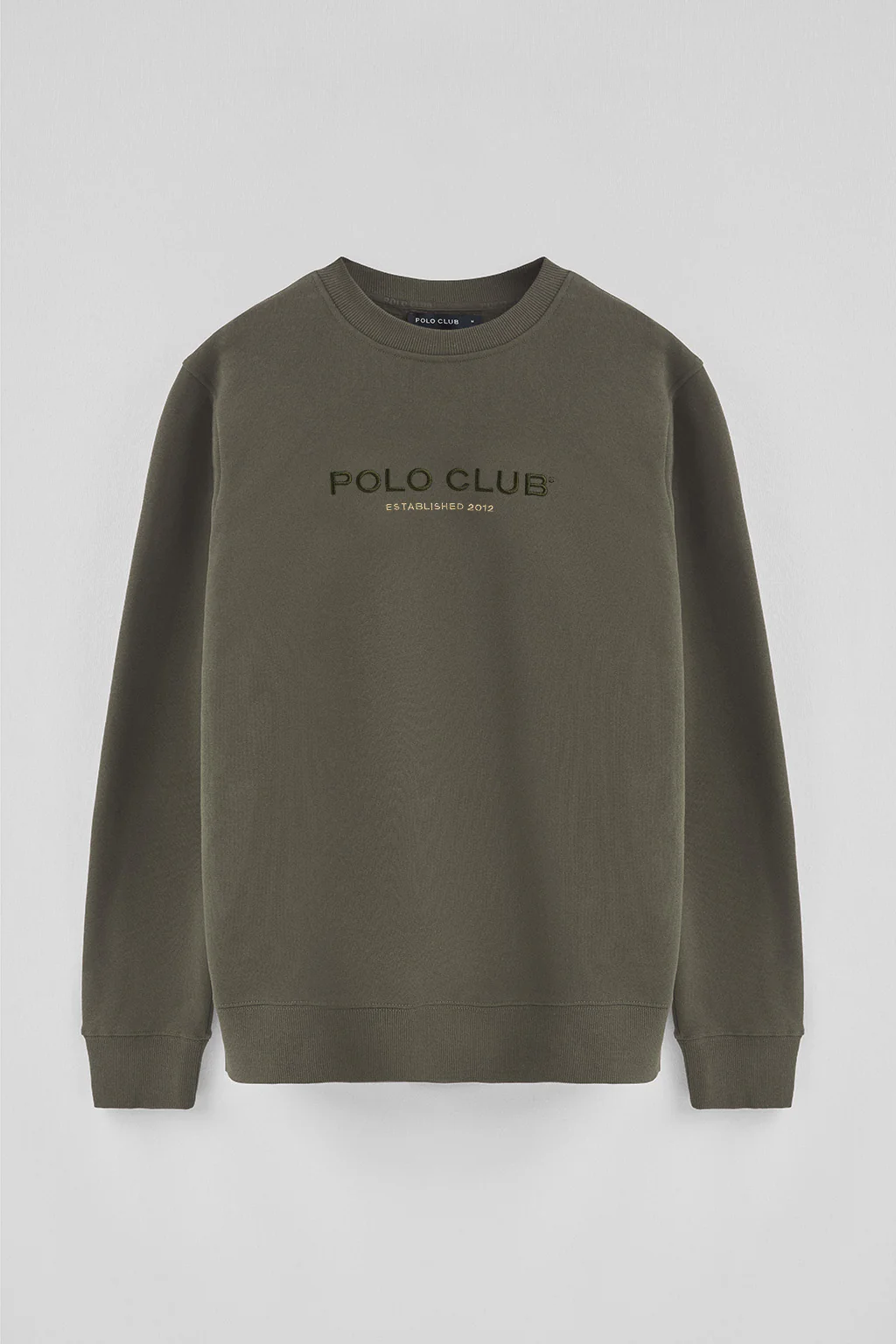 Army-green relaxed-fit sweatshirt Established 2012 Polo Club - Image 8