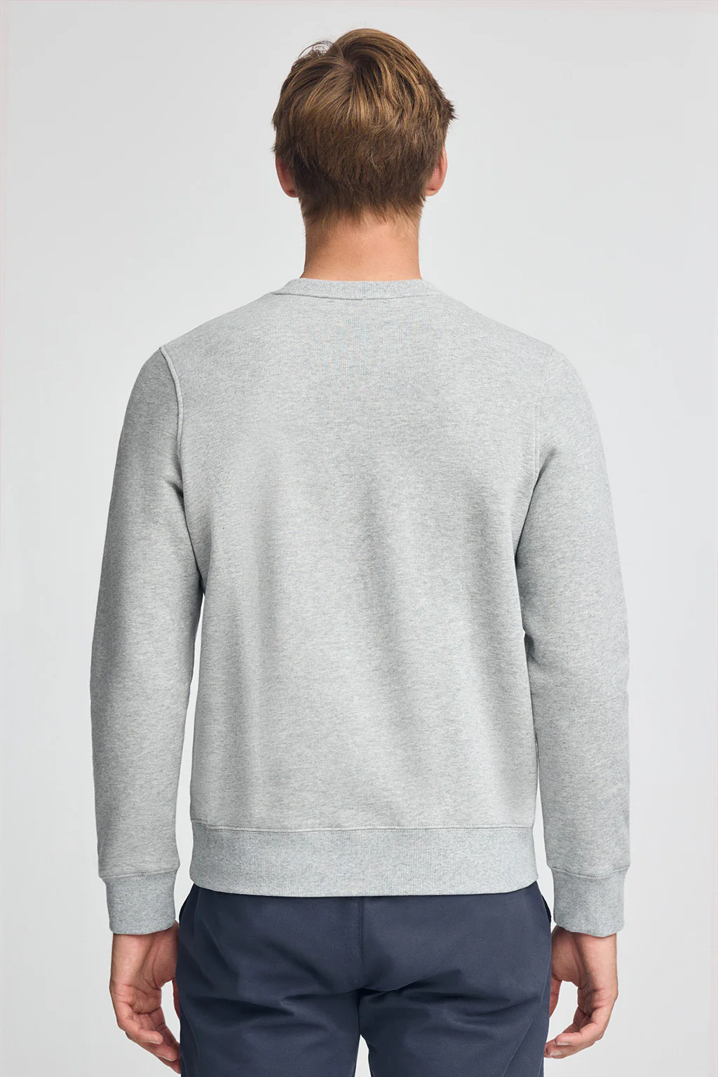 Grey-marl relaxed-fit sweatshirt Established 2012 Polo Club - Image 5