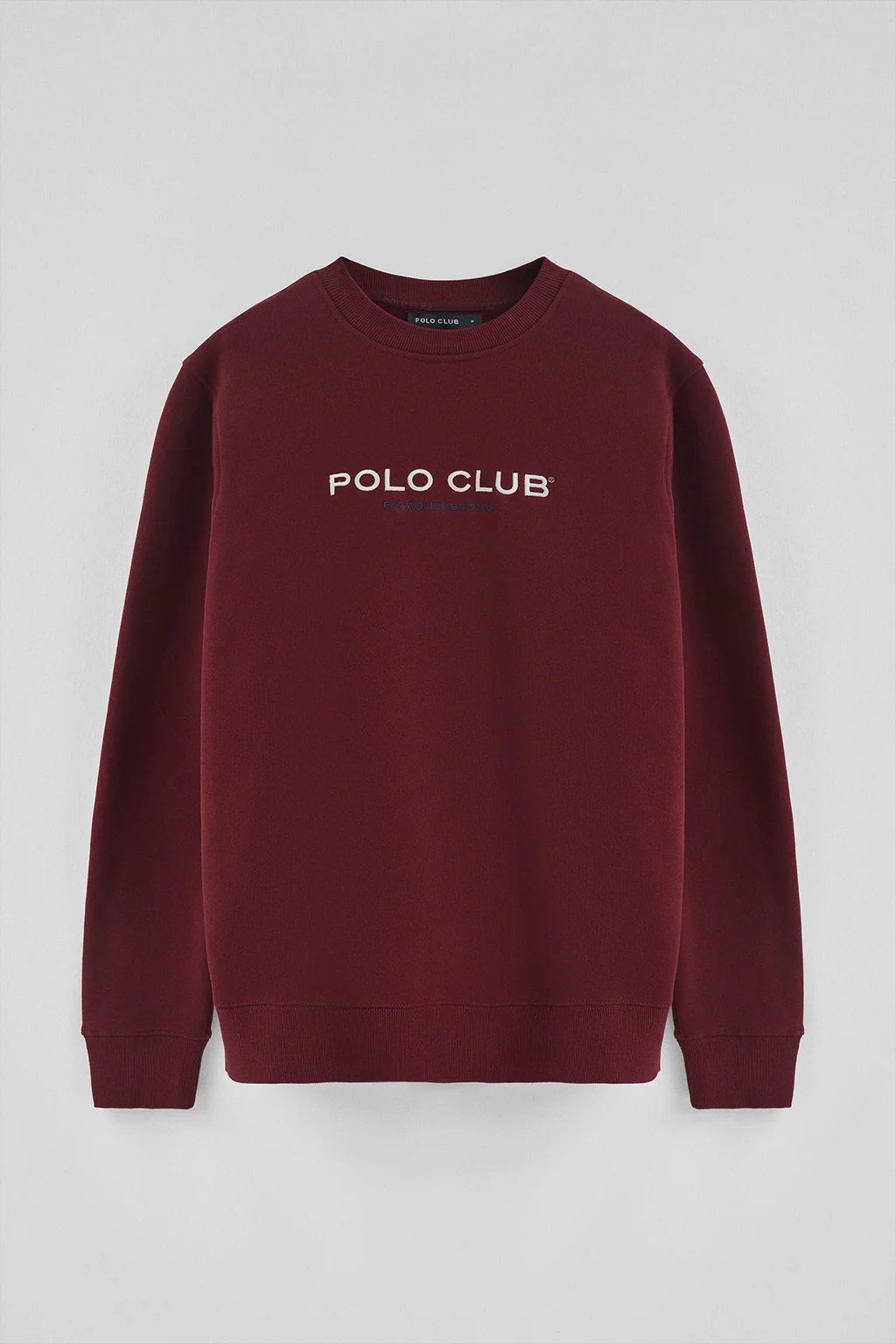 Maroon relaxed-fit sweatshirt Established 2012 Polo Club - Image 8
