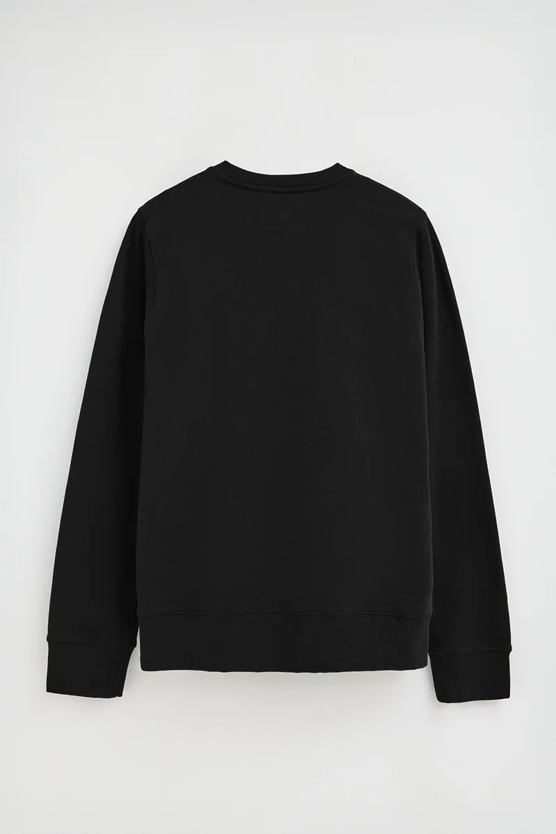 Black relaxed-fit sweatshirt with Established 2012 Polo Club embroidery - Image 8