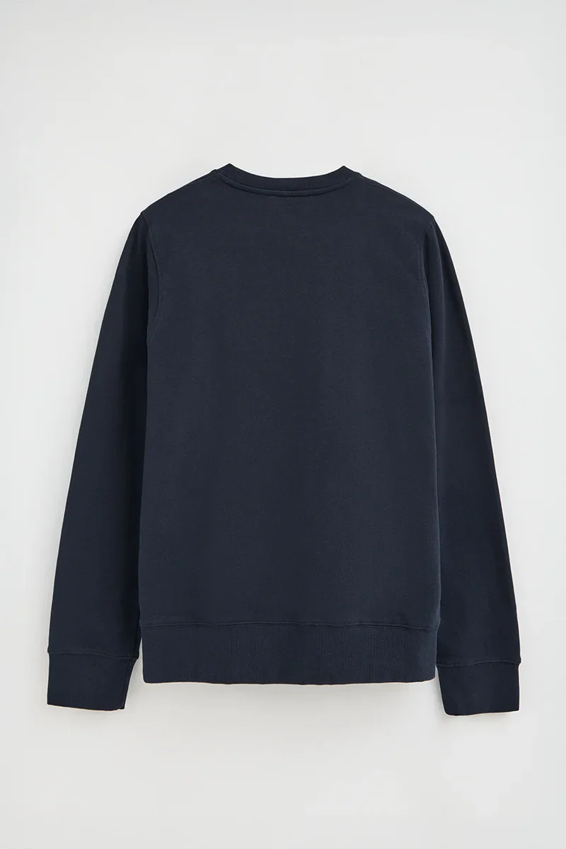 Navy-blue relaxed-fit sweatshirt with Established 2012 Polo Club embroidery - Image 8