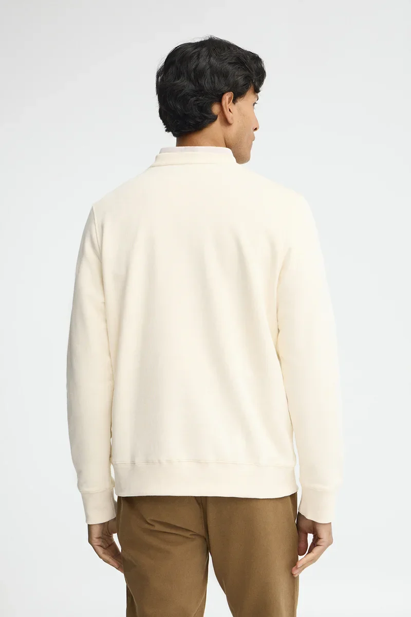 Nude relaxed-fit sweatshirt with Established 2012 Polo Club embroidery - Image 5